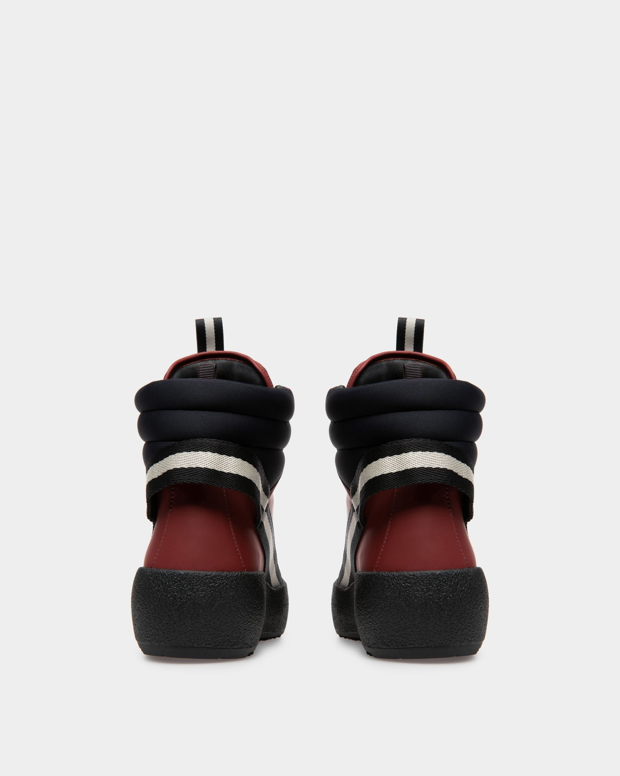 Clyde Bottes De Neige En Cuir Rouge Et Noir Héritage - Homme - Bally - 04