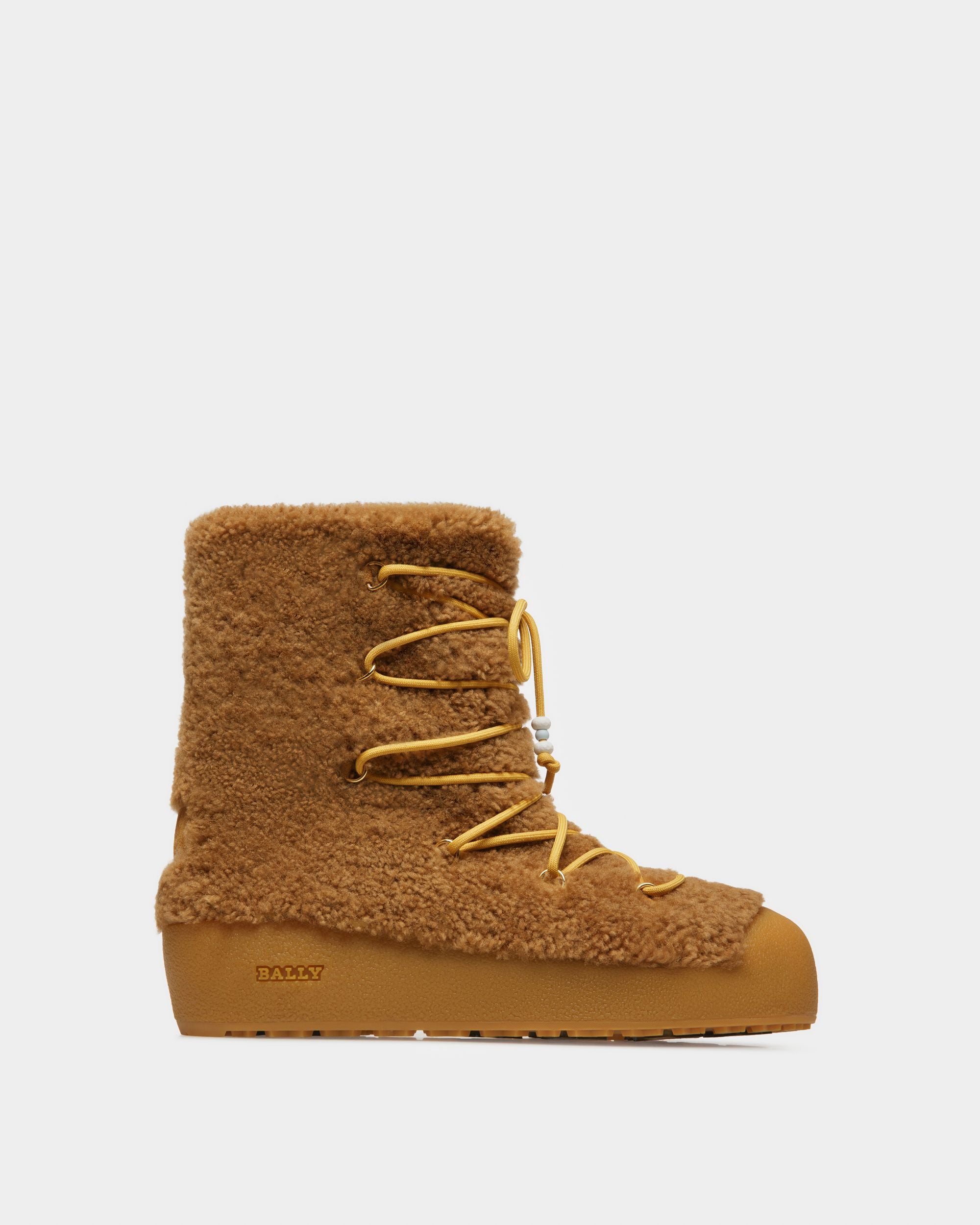 Corviglia Bottes De Neige En Cuir Camel - Homme - Bally - 01