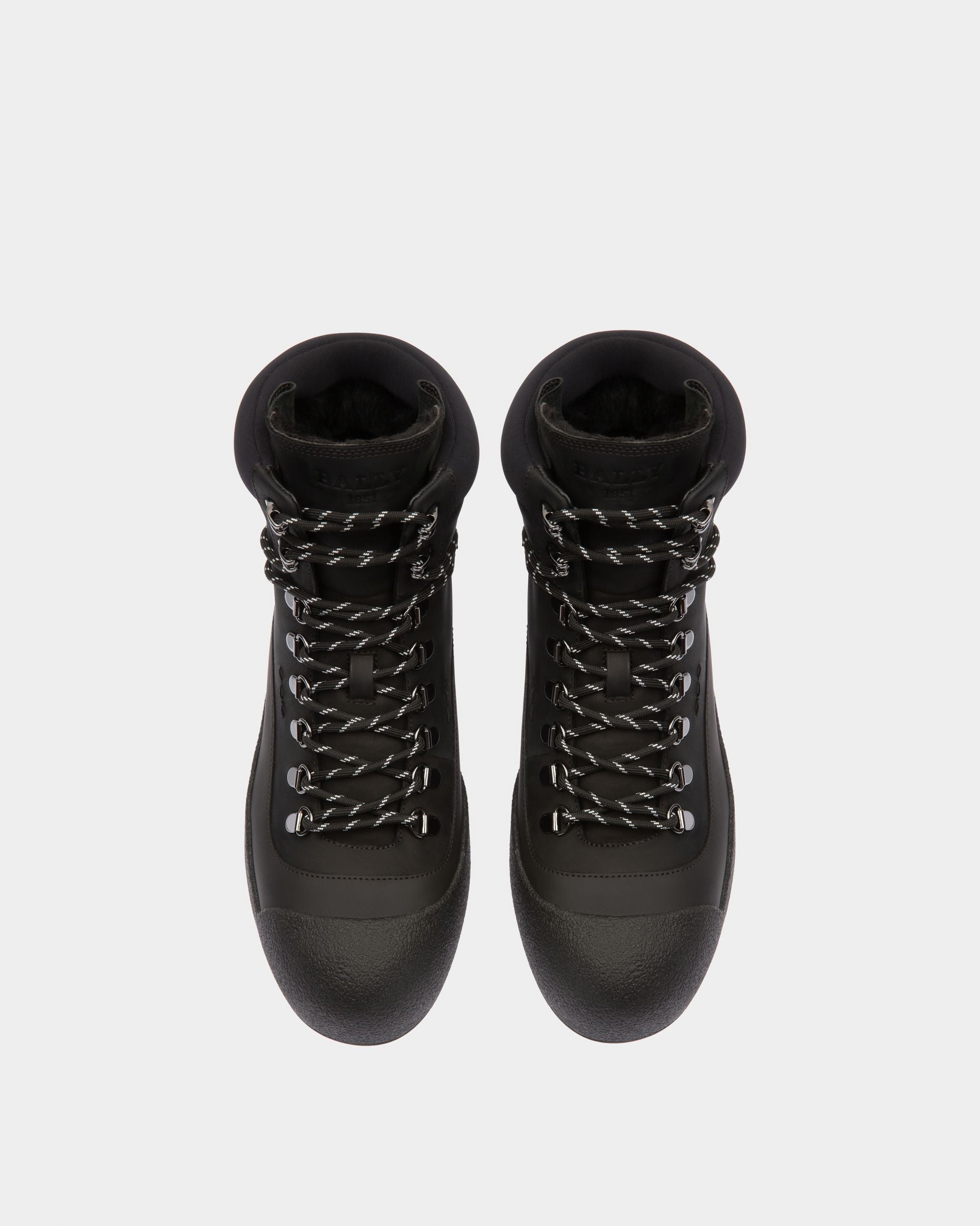 Cayden Bottes De Neige En Cuir Noir - Homme - Bally - 02