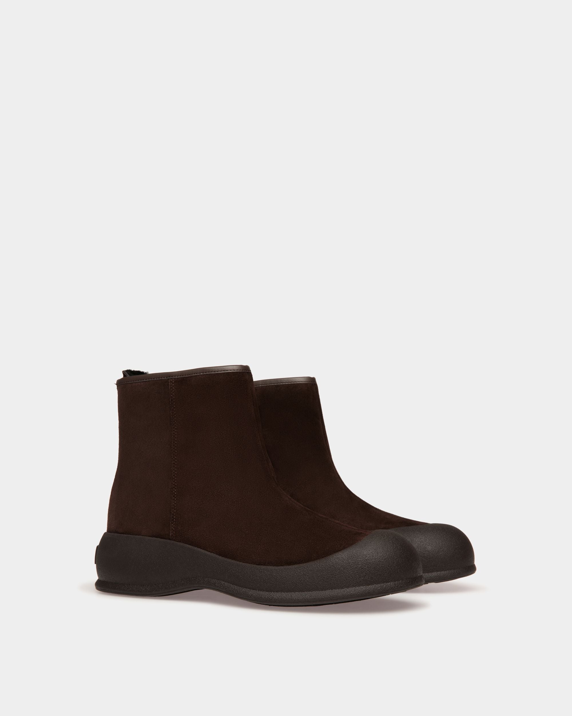 Botte De Neige Frei En Daim Ebano - Homme - Bally - 03