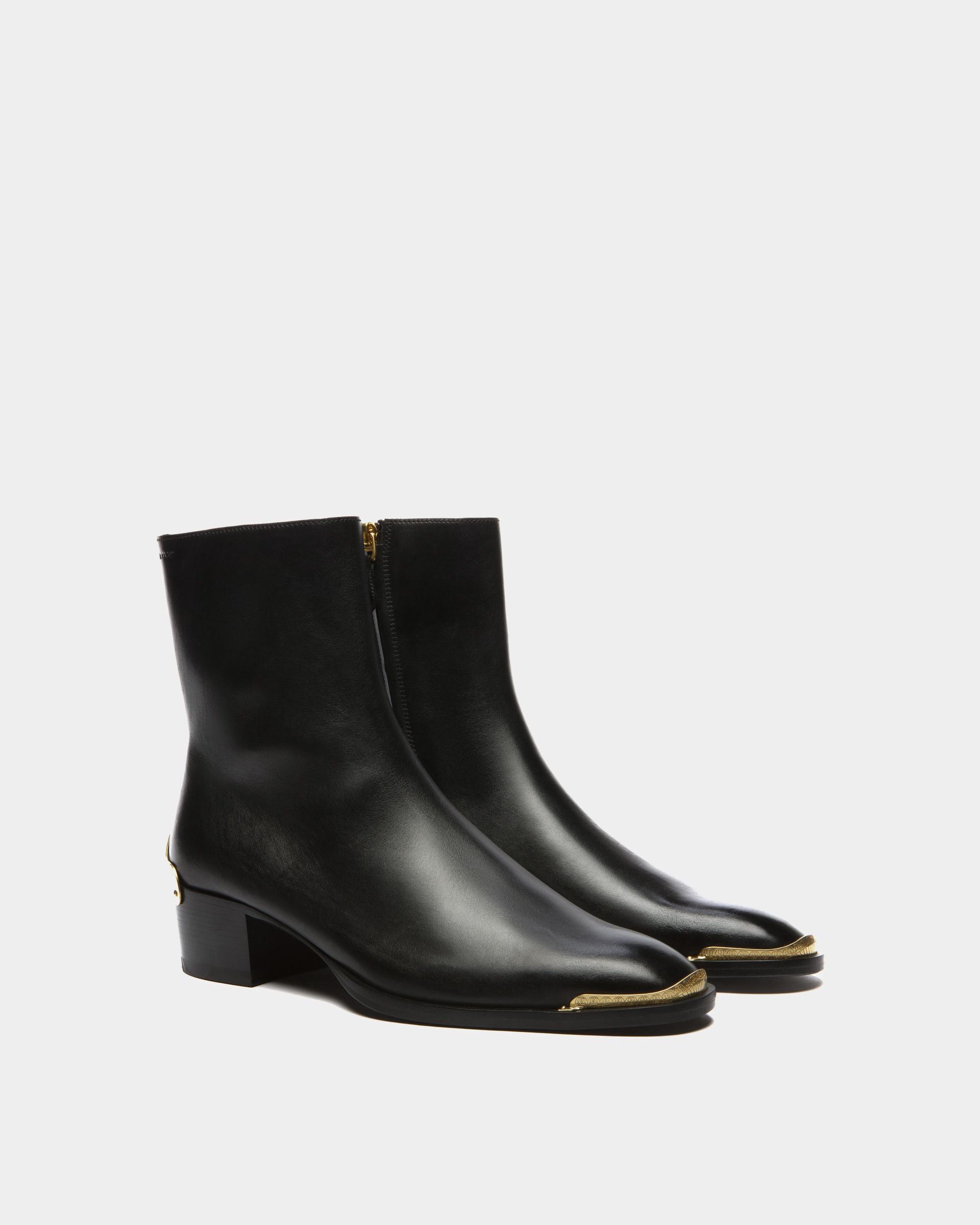Stivaletto Frankel In Pelle Nera - Uomo - Bally - 02
