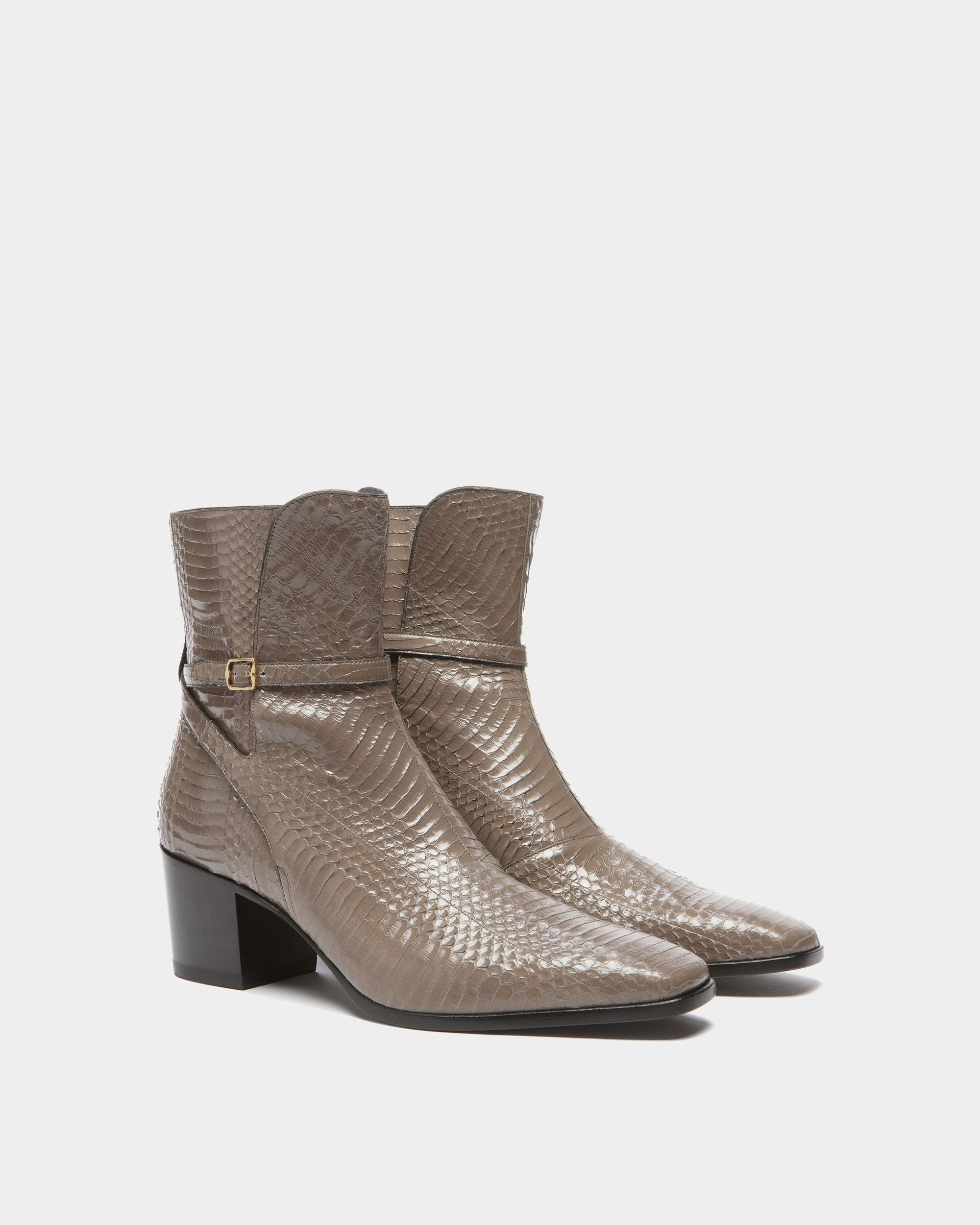 Stivale Villy In Pelle Grigia - Uomo - Bally - 03