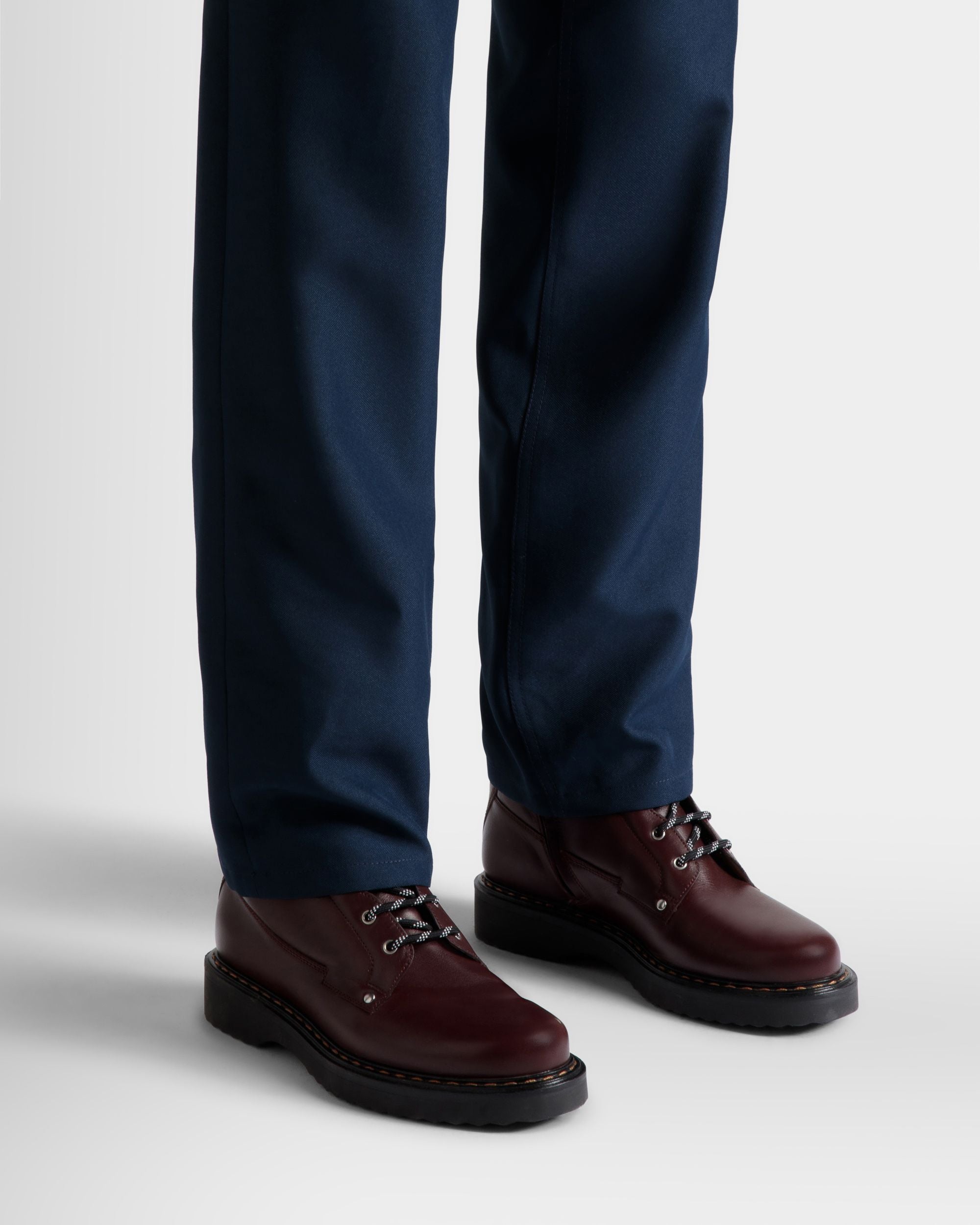 Neasden Schnürstiefel Aus Leder In Burgunder - Herren - Bally - 02