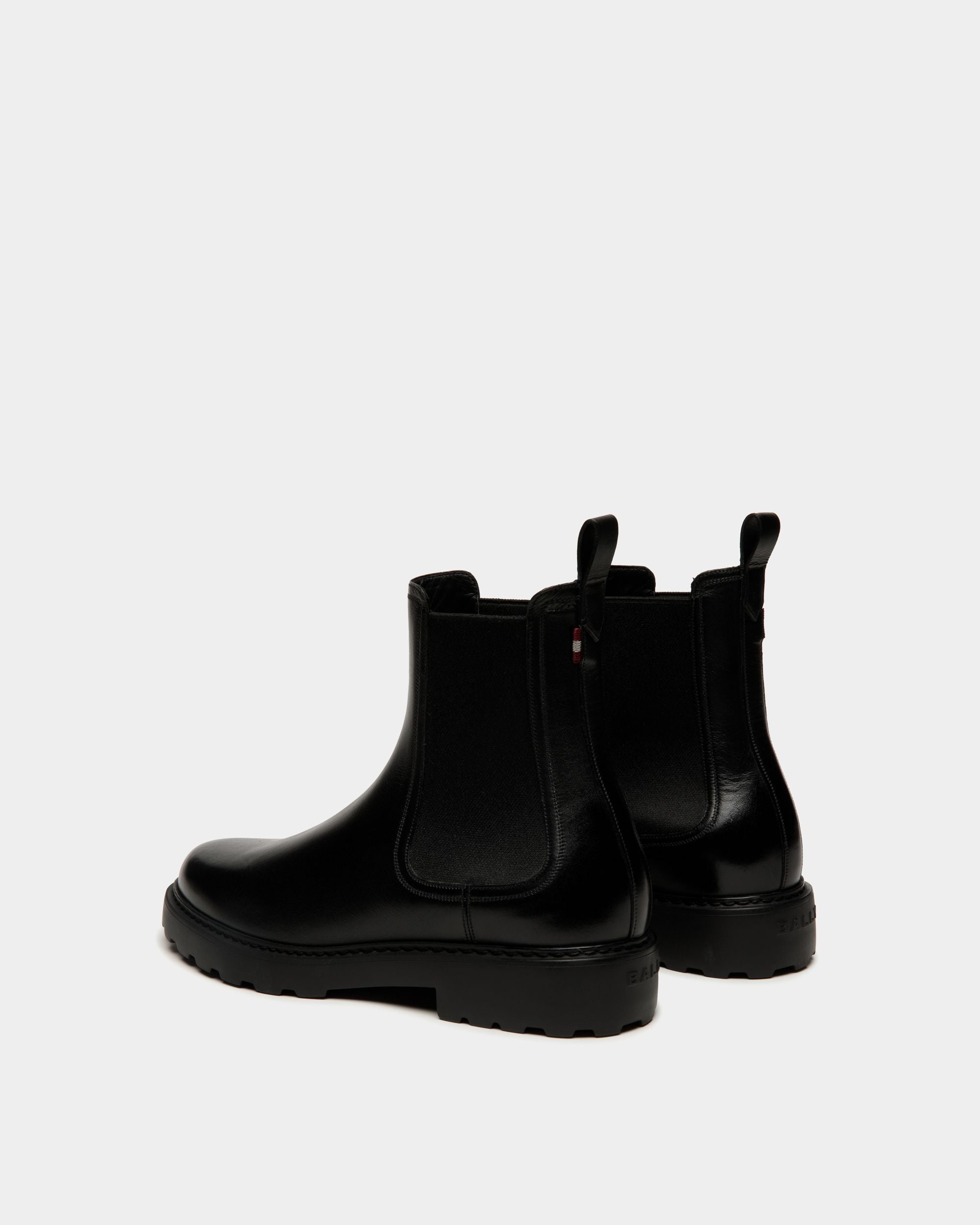 Bottine Gusto En Cuir Noir - Homme - Bally - 04