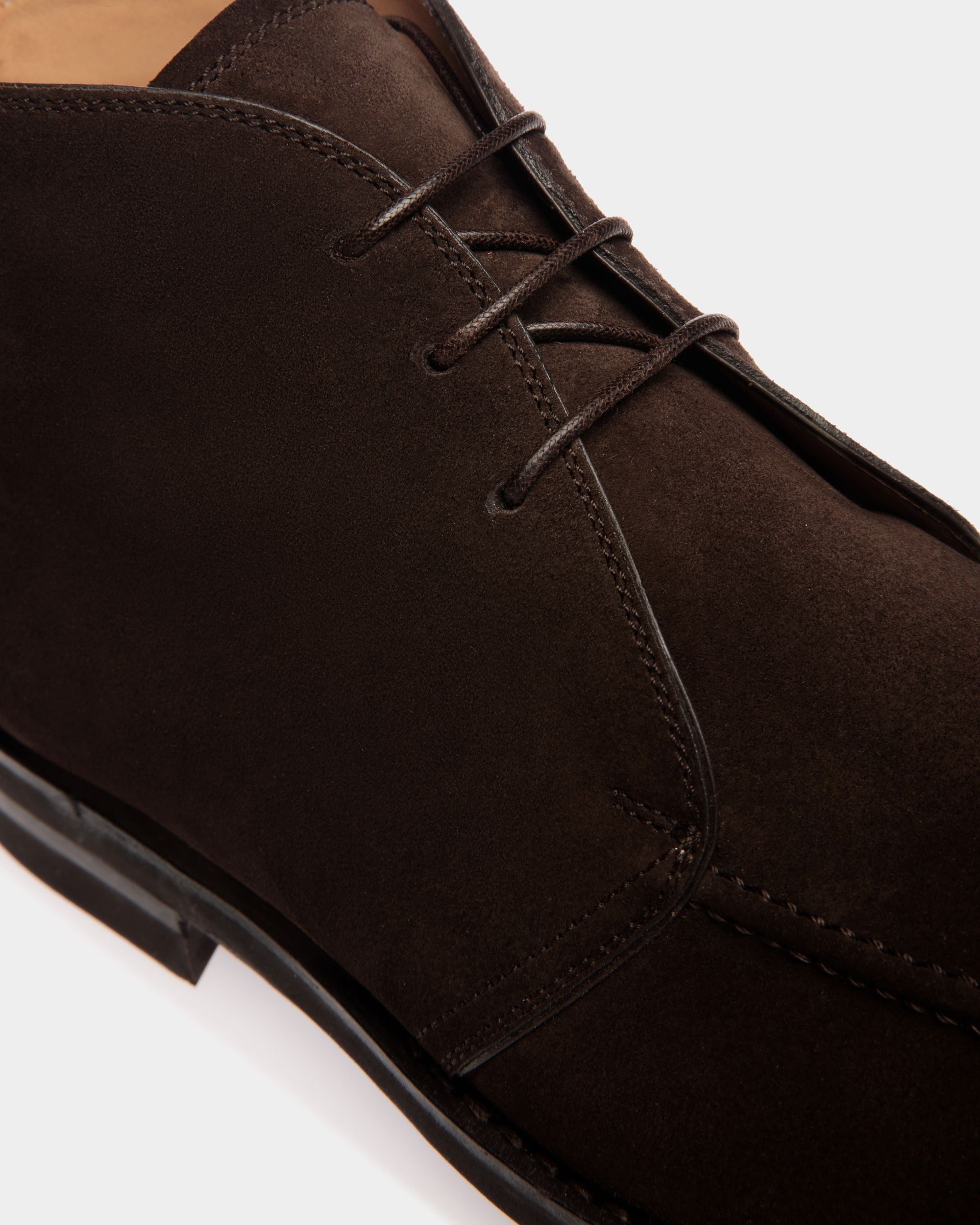 Schoenen Bootie Aus Veloursleder In Ebenholzschwarz - Herren - Bally - 04