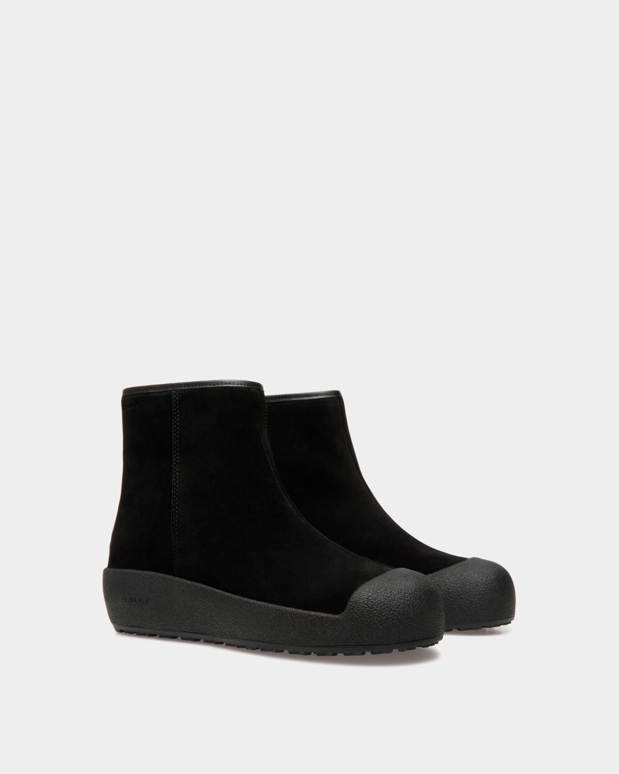 Stivaletto Bally Curling In Pelle Scamosciata Nera - Uomo - Bally - 03