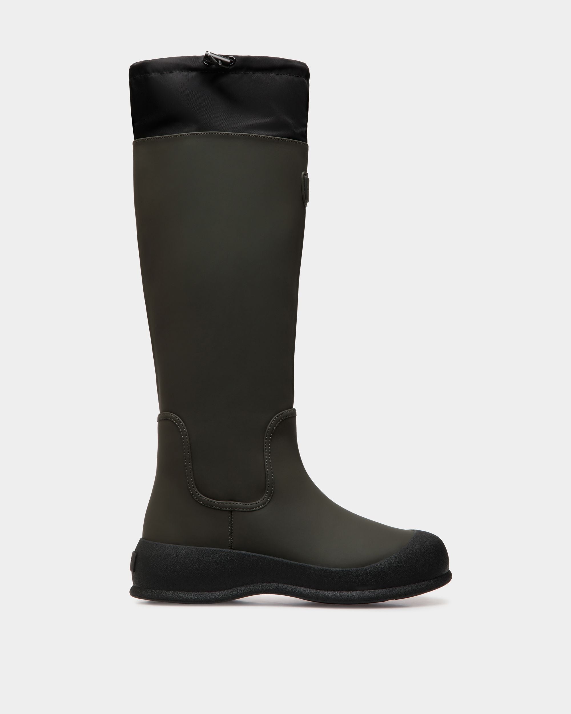 Frei Stiefel Aus Gummiertem Leder In Military Green - Herren - Bally - 01