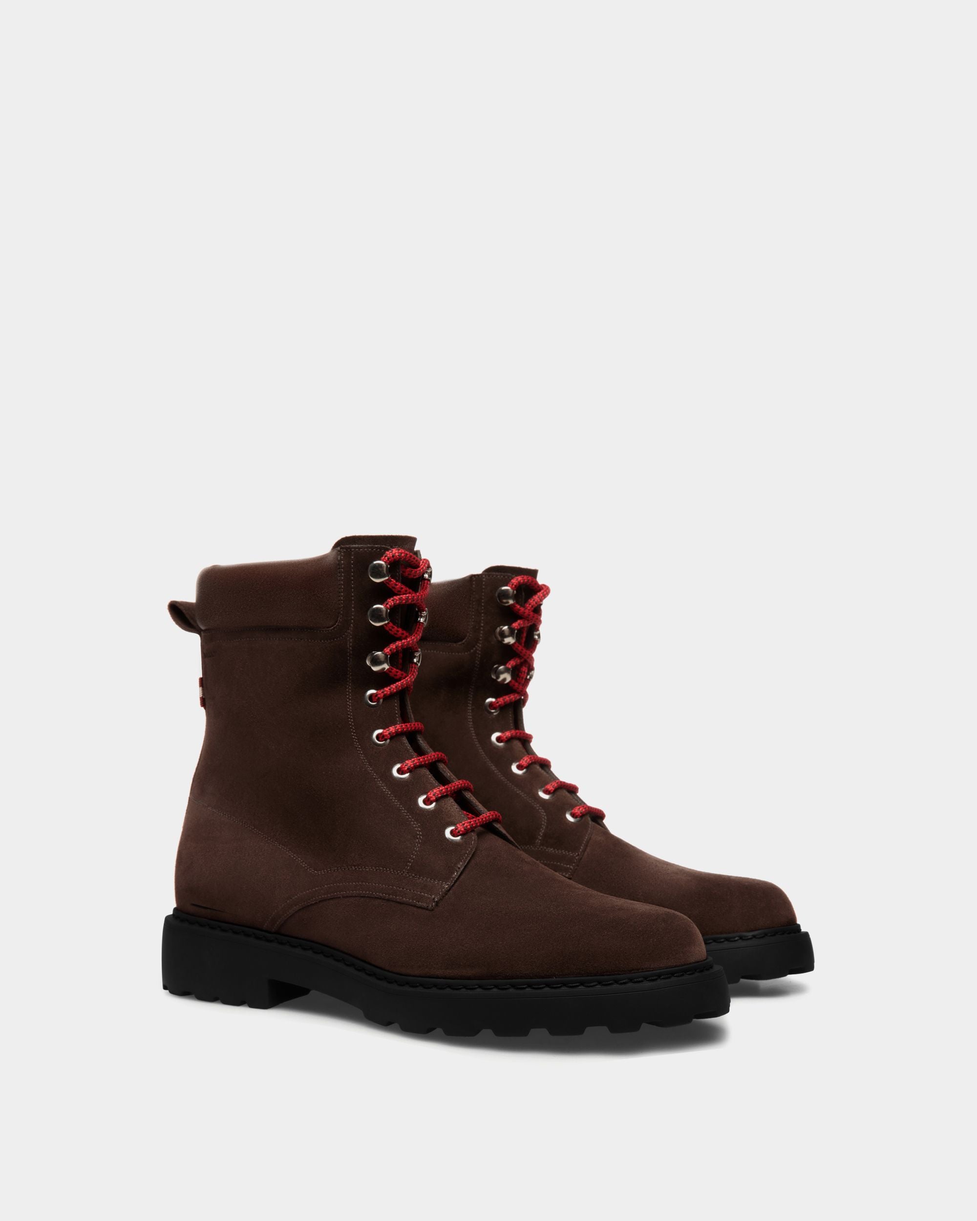 Gusto Stiefelette Aus Veloursleder In Ebenholz - Herren - Bally - 03
