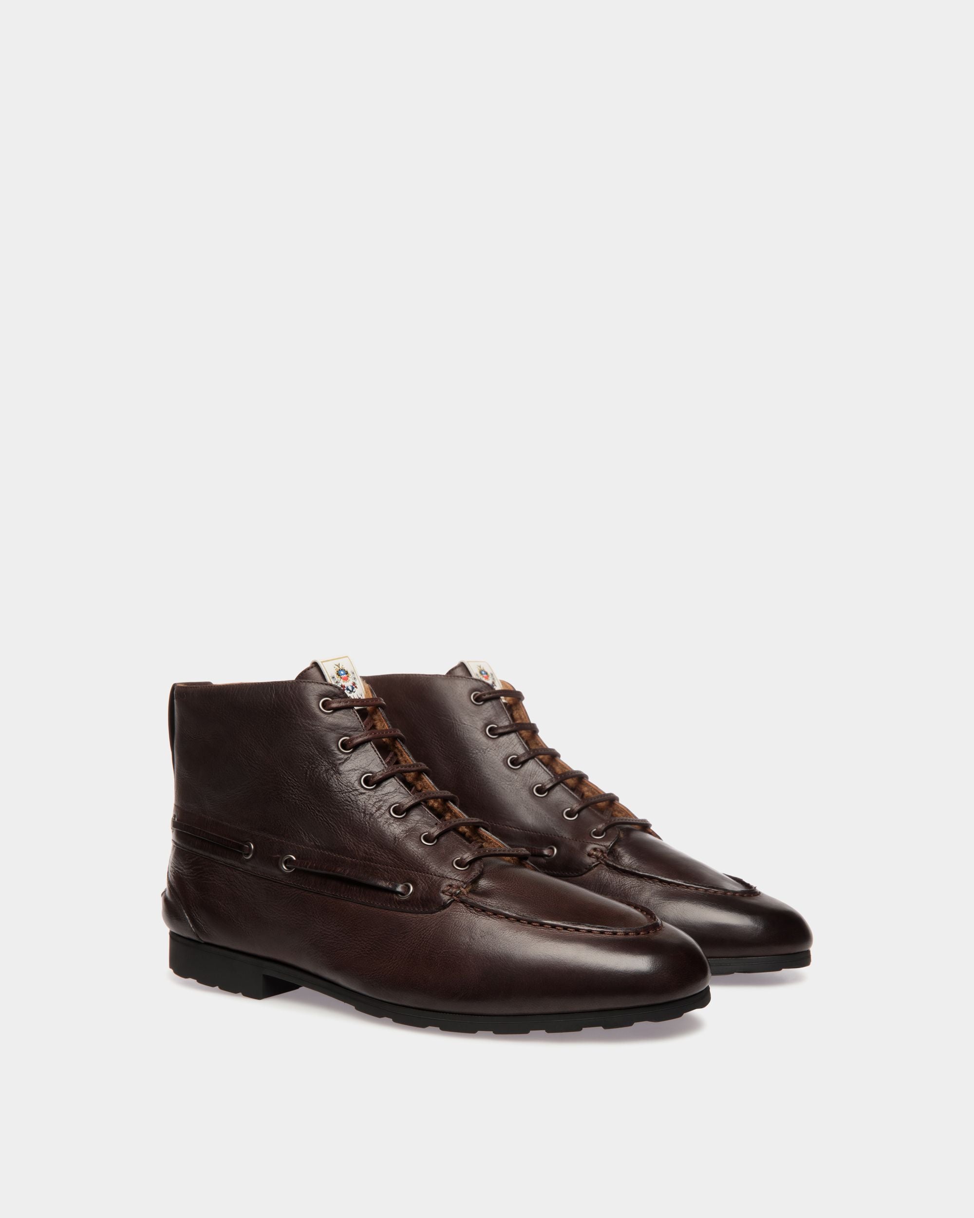 Stivaletto Winter Capsule In Pelle Color Ebano - Uomo - Bally - 03