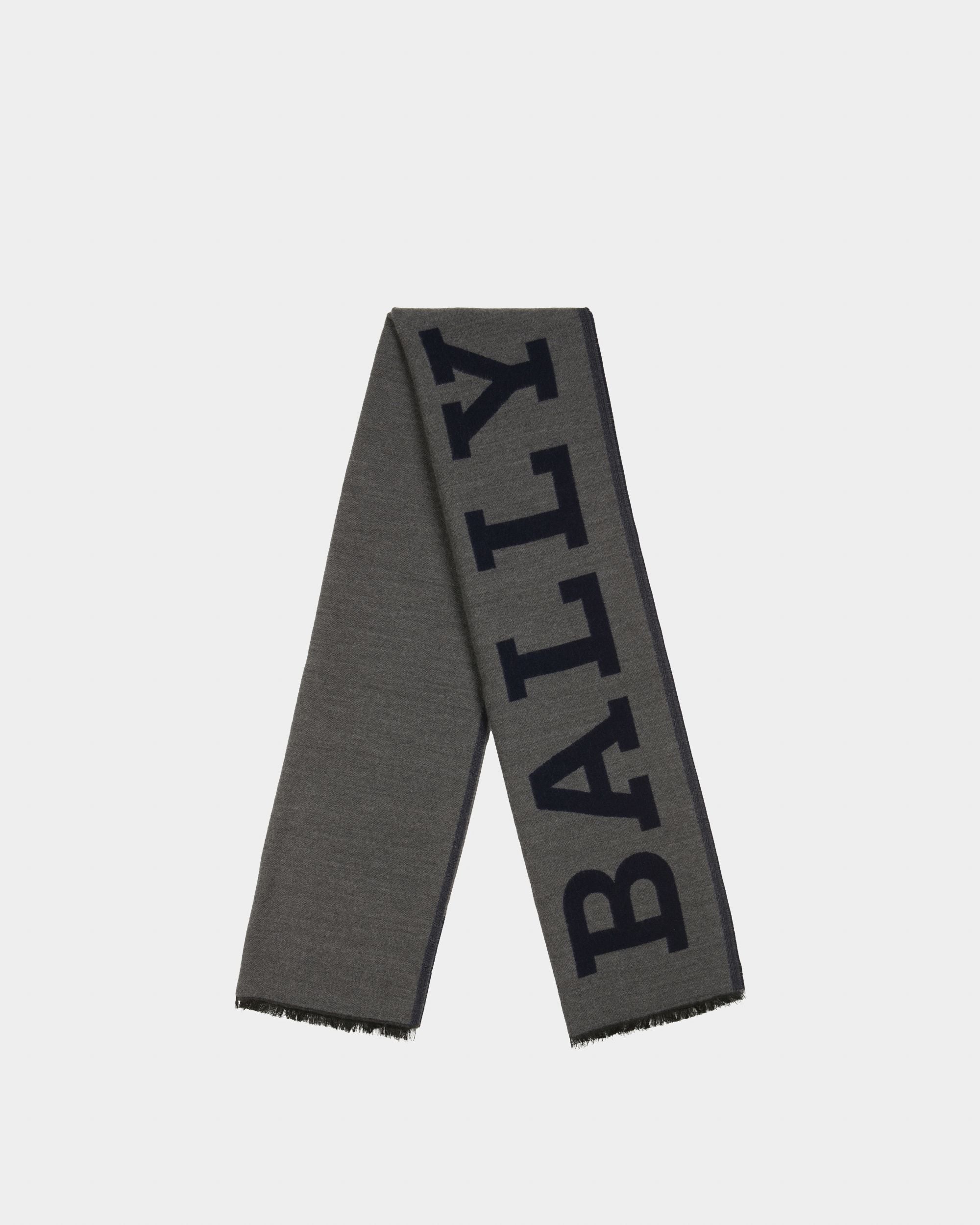 Sciarpa Bally 1851 In Mix Di Lana Grigia - Uomo - Bally - 01
