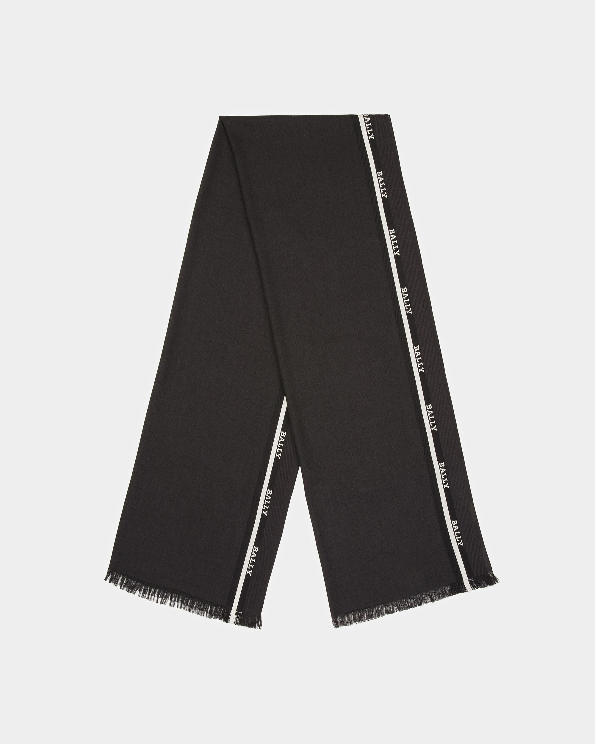 Sciarpa In Jacquard Nero - Uomo - Bally - 01