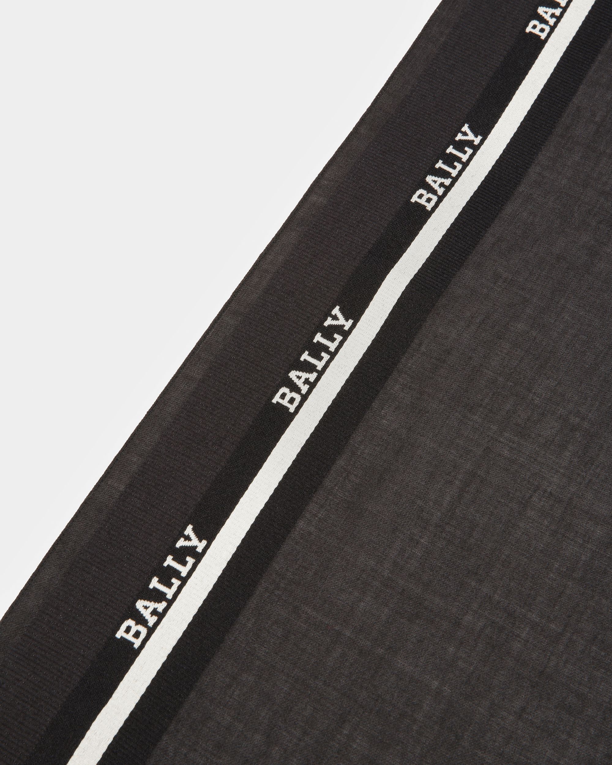 Sciarpa In Jacquard Nero - Uomo - Bally - 02