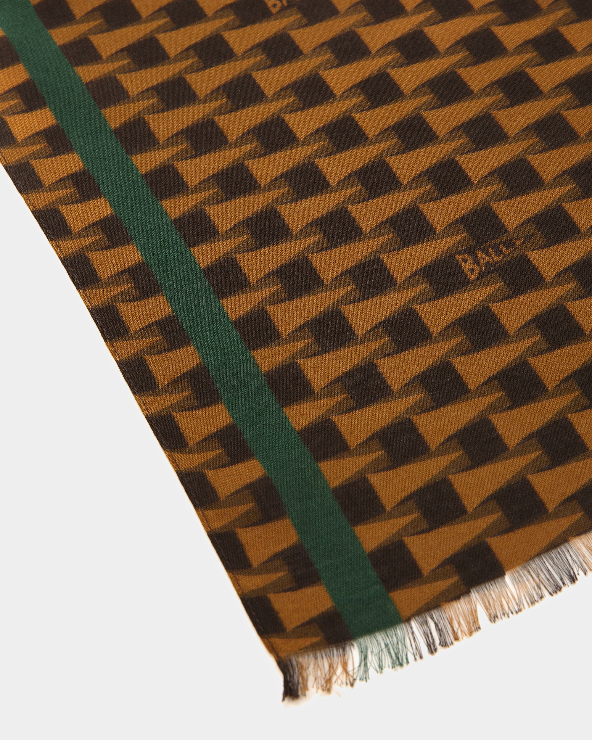 Foulard imprimé Pennant En tissu couleur désert - Homme - Bally - 02