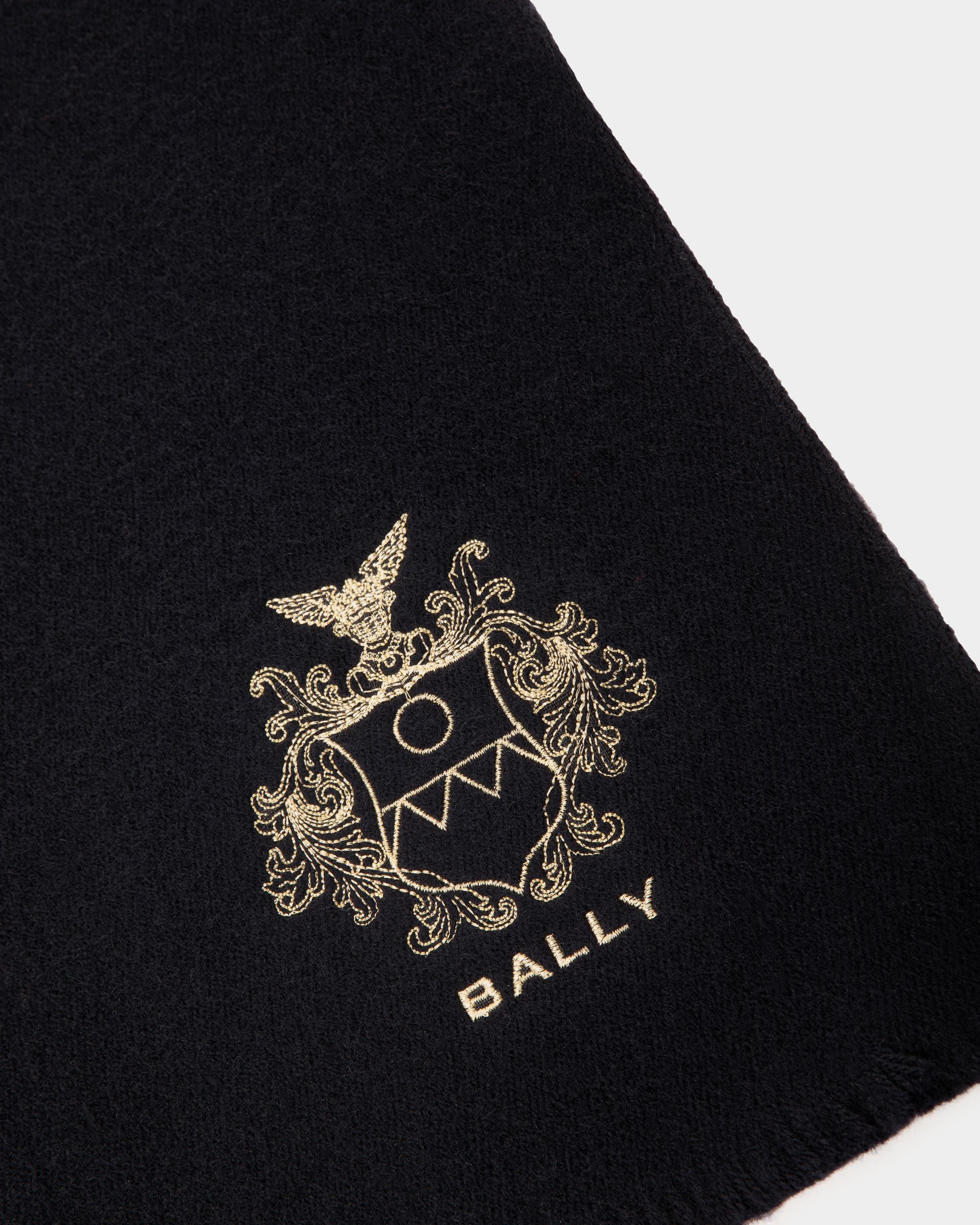 Schal Aus Einer Wollmischung In Navy Blue Aus Der Adrien Brody Travel-Kollektion - Herren - Bally - 02