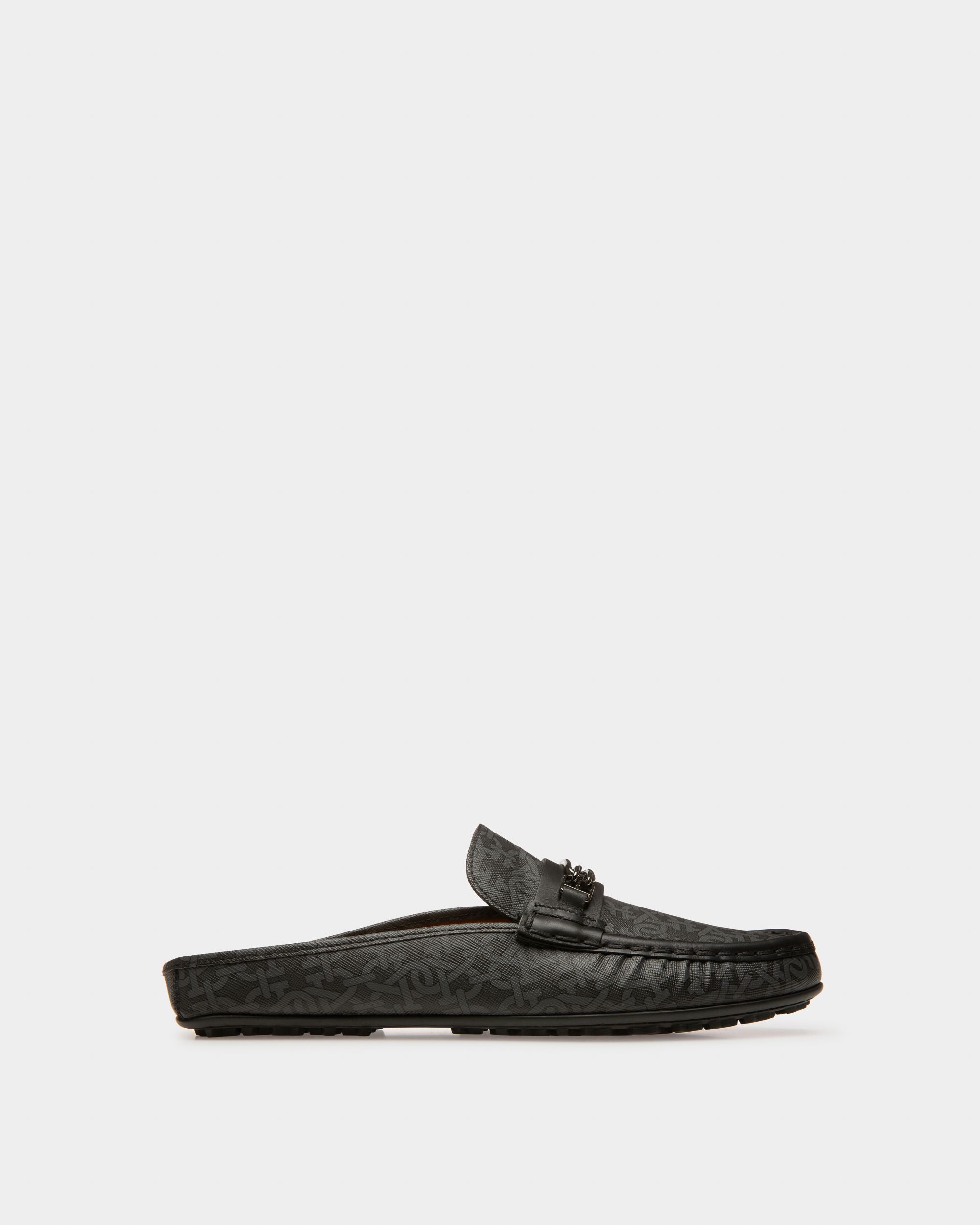 Chaussure Villeneuve Avec Imprimé Monogram Gris - Homme - Bally - 01