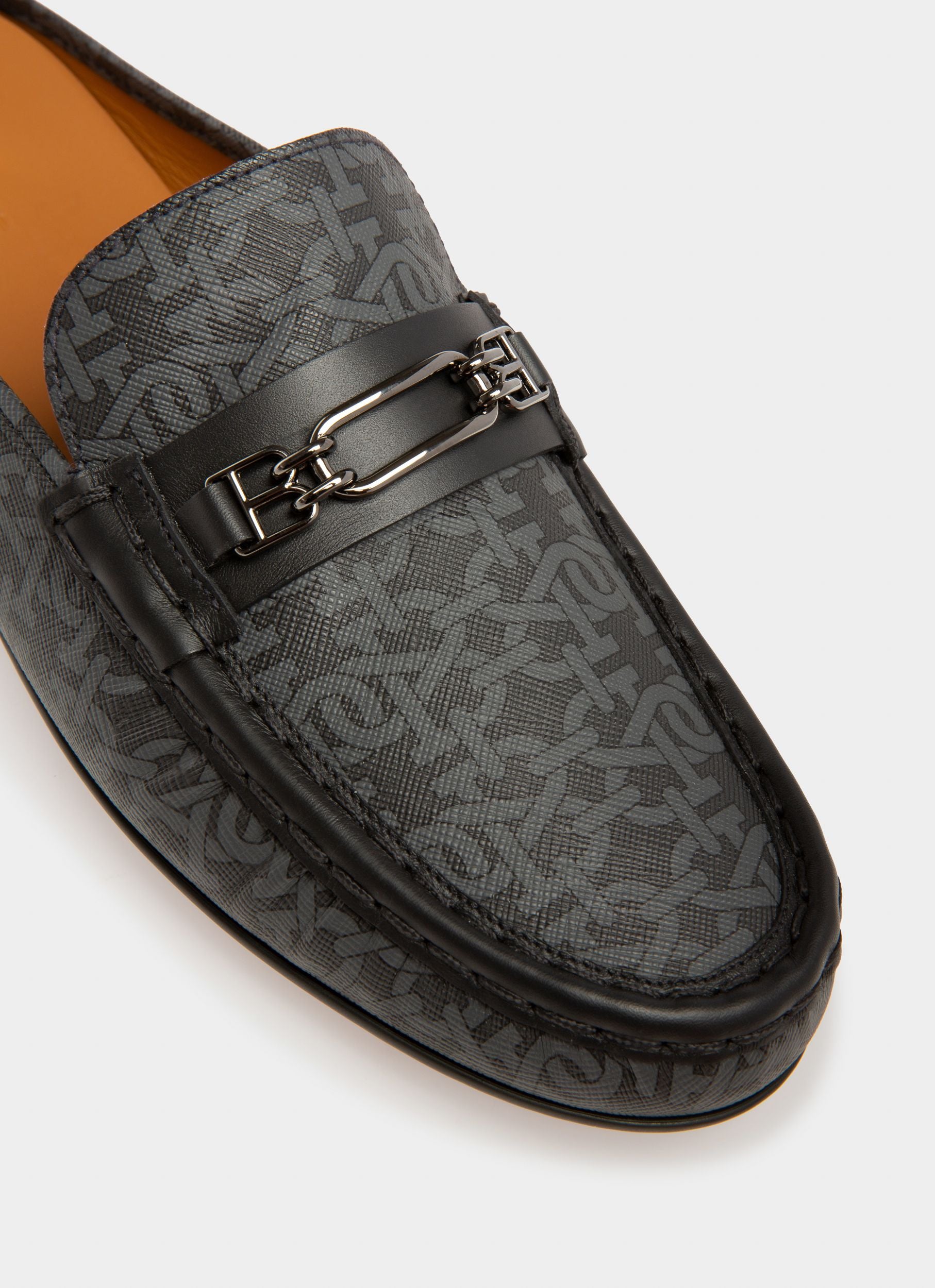 Chaussure Villeneuve Avec Imprimé Monogram Gris - Homme - Bally - 05