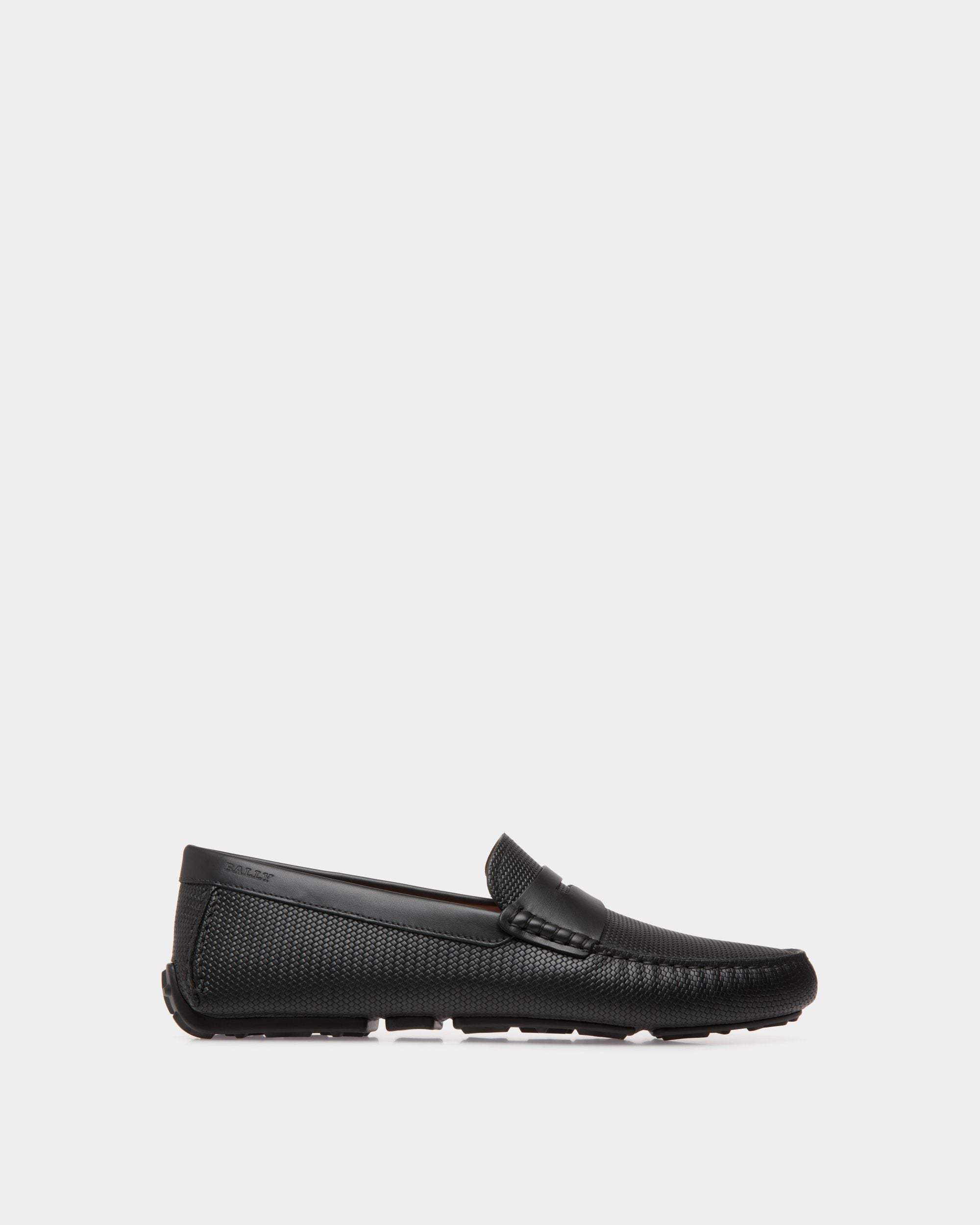 Schuh Driver Aus Geprägtem Leder In Schwarz - Herren - Bally - 01