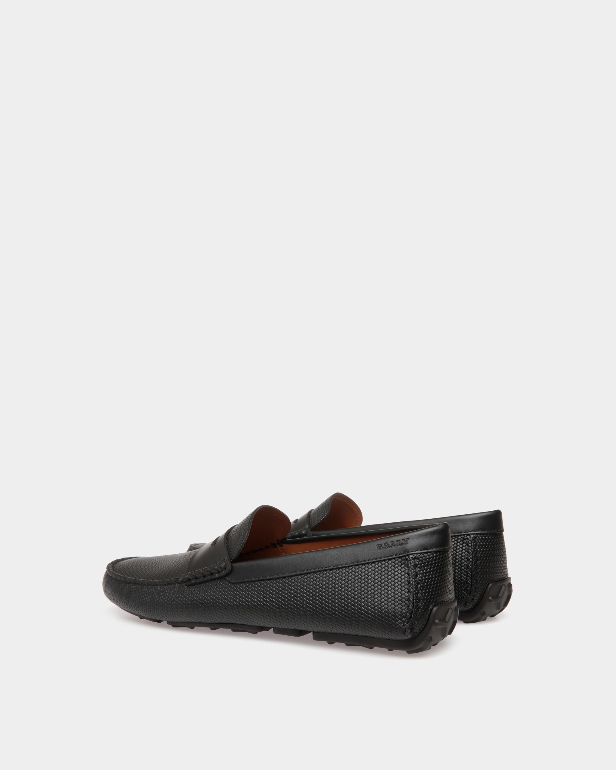 Schuh Driver Aus Geprägtem Leder In Schwarz - Herren - Bally - 03
