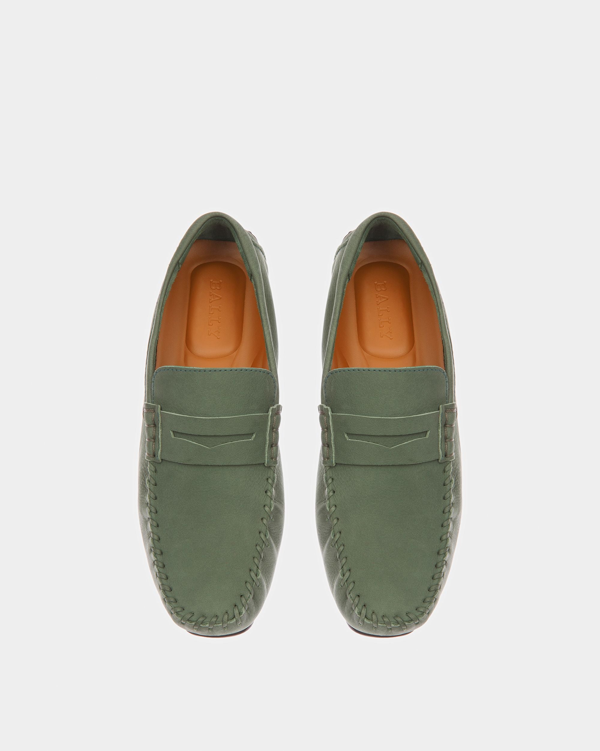 Pier Driver-Schuhe Aus Leder In Salbeigrün - Herren - Bally - 02