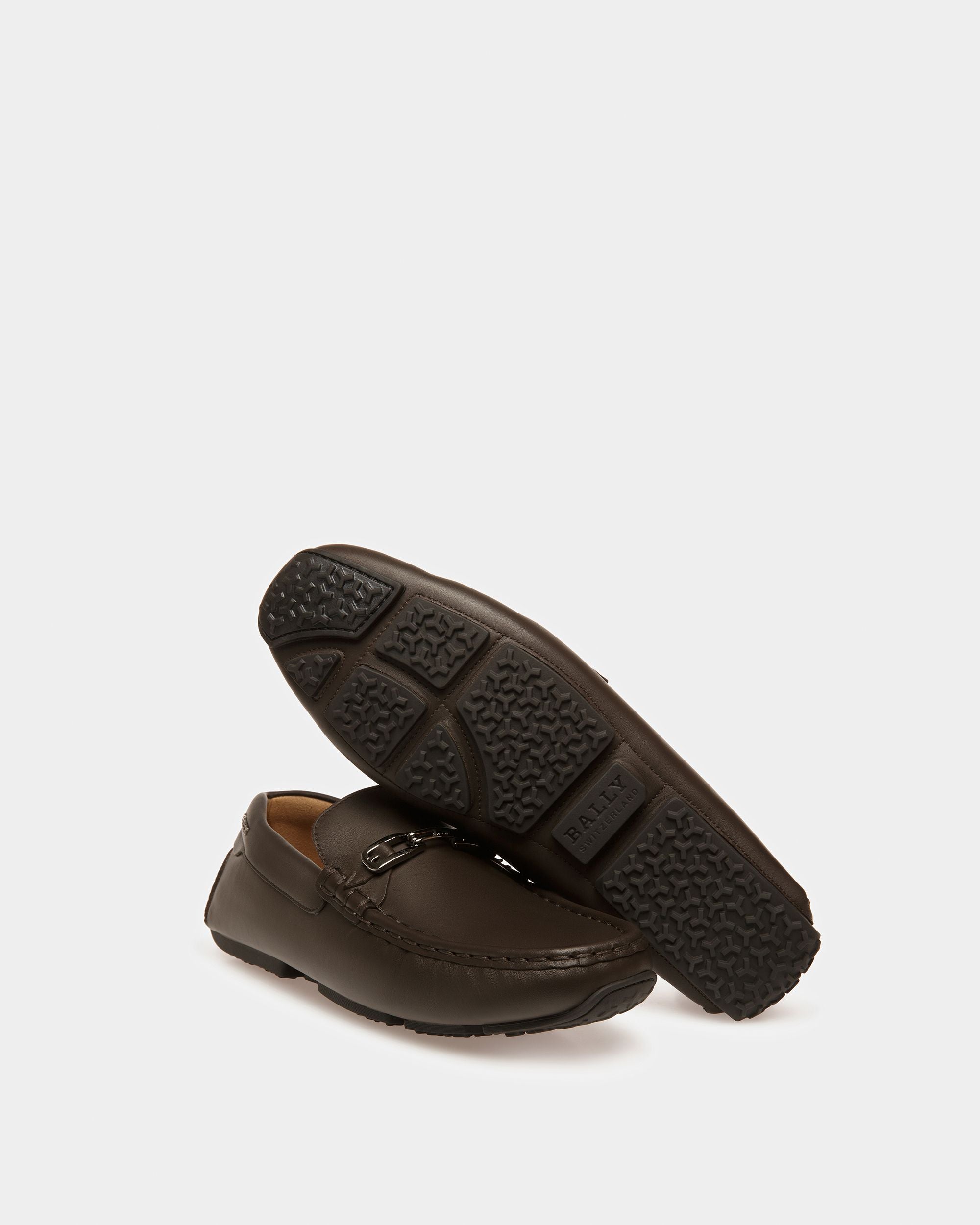 Pinter Chaussures De Conduite En Cuir Marron - Homme - Bally - 05