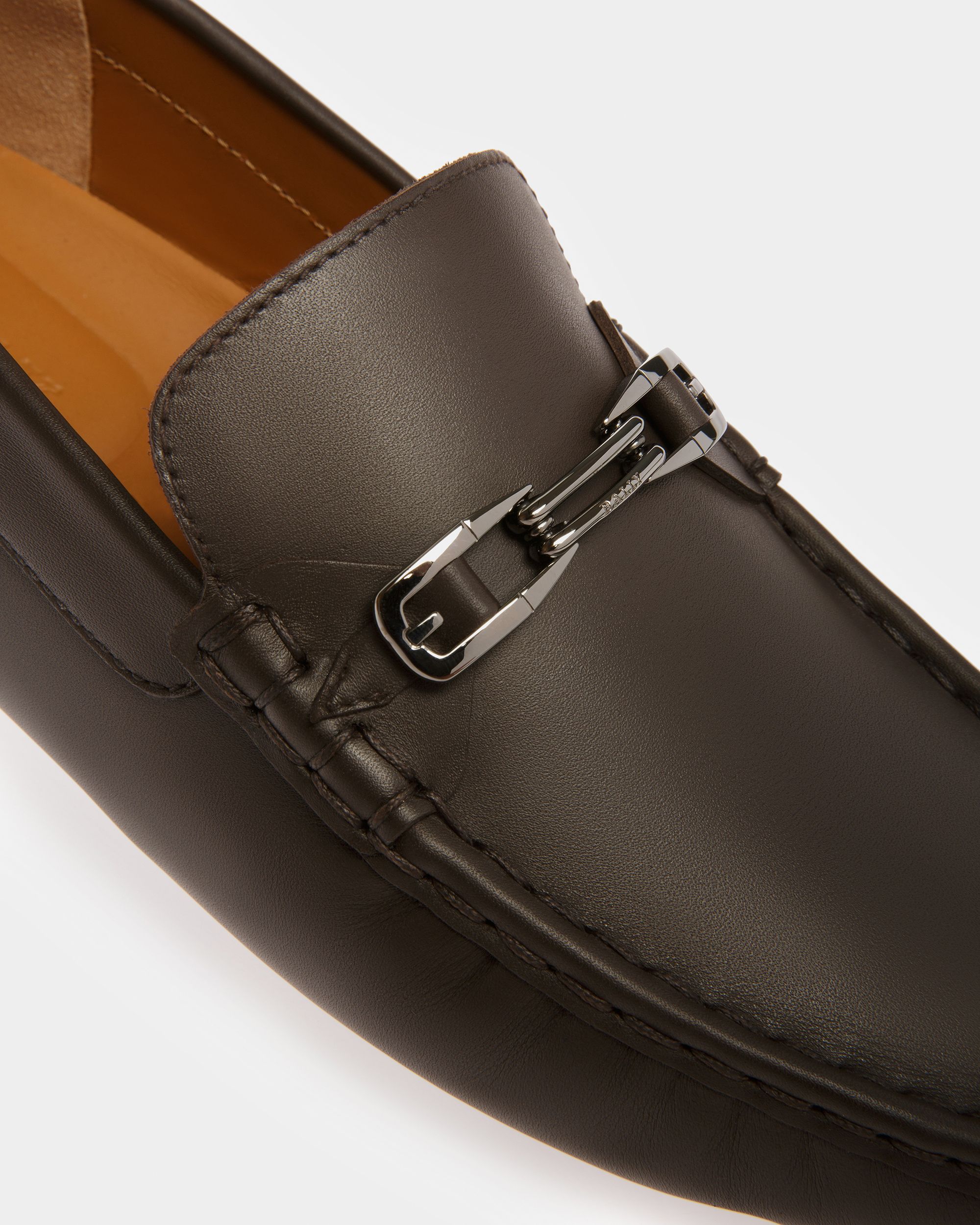Pinter Chaussures De Conduite En Cuir Marron - Homme - Bally - 06