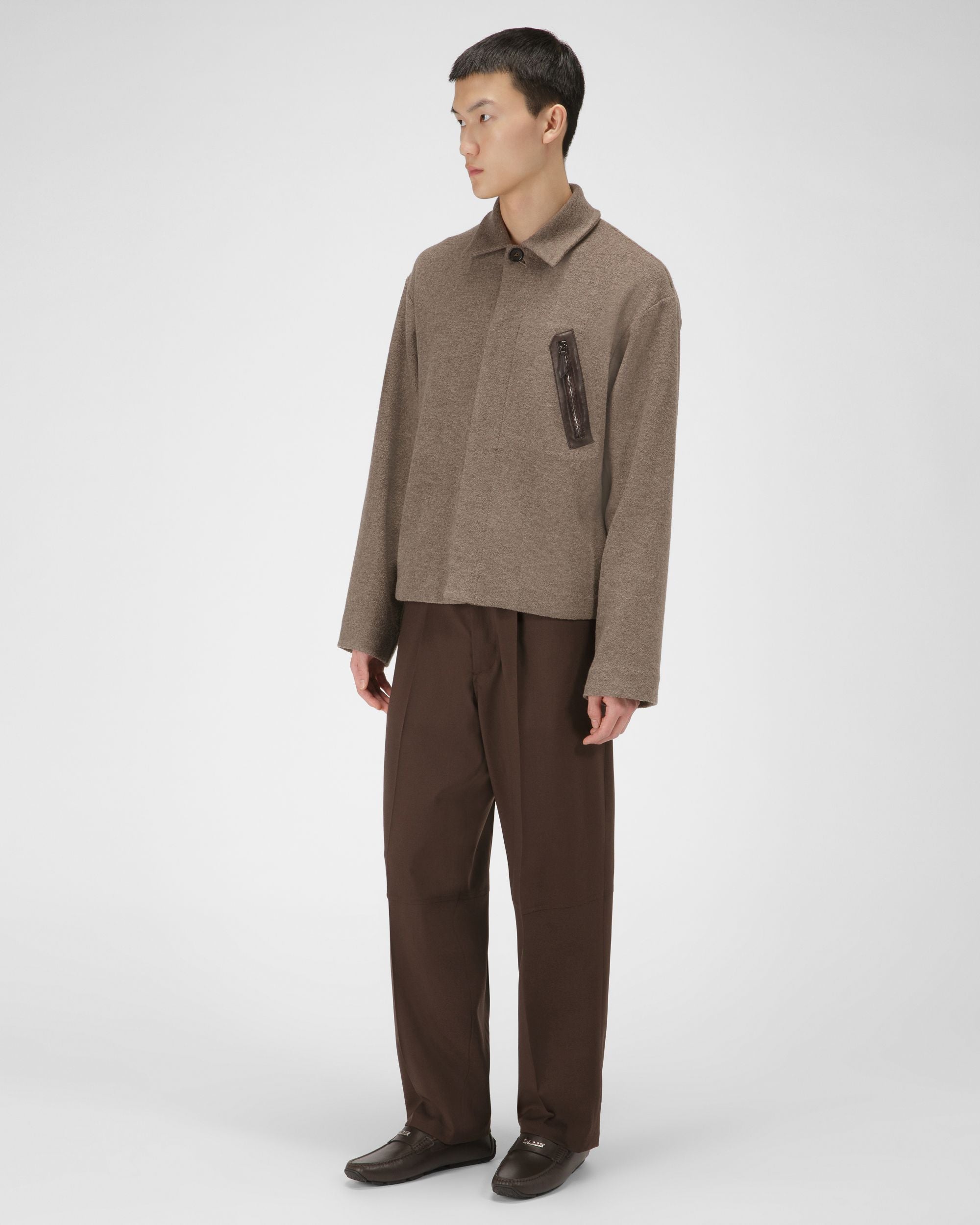 Palsy Drivers En Cuir Marron Foncé - Homme - Bally - 01