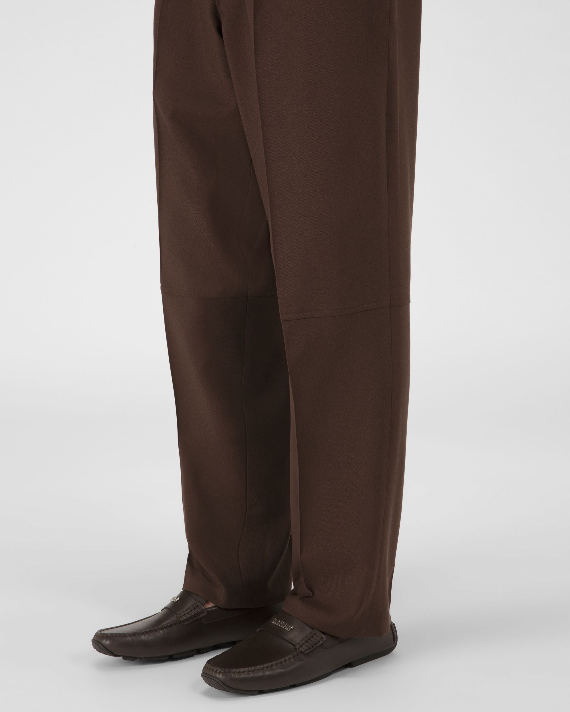 Palsy Drivers En Cuir Marron Foncé - Homme - Bally - 02
