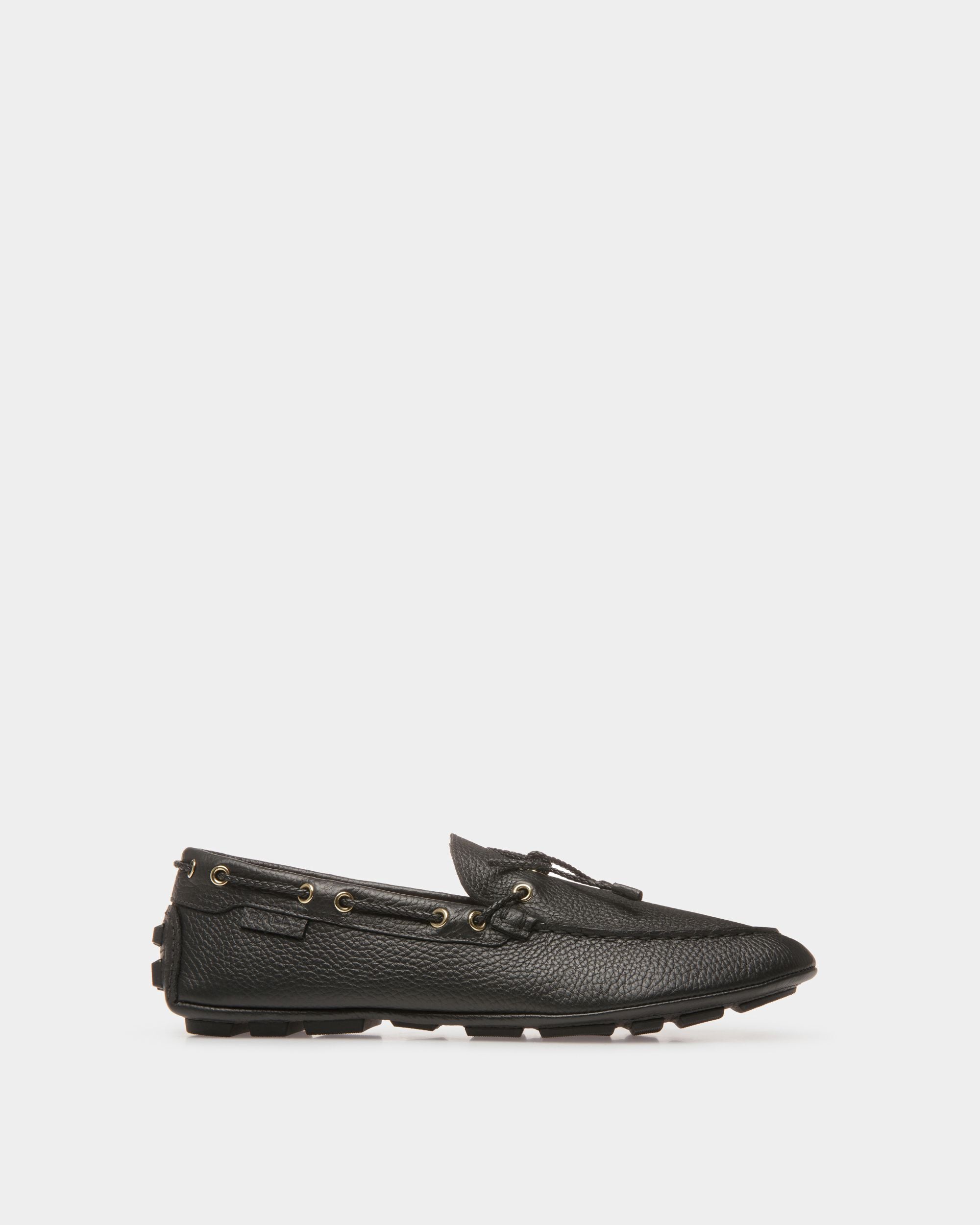 Kerbs Drivers In Black Leather - Men's - Bally - 01