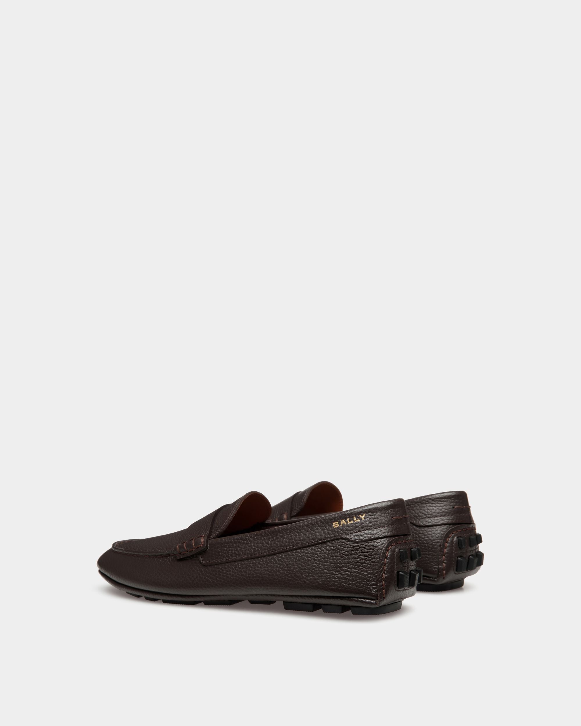 Driver Kerbs In Pelle Granata Color Ebano - Uomo - Bally - 03