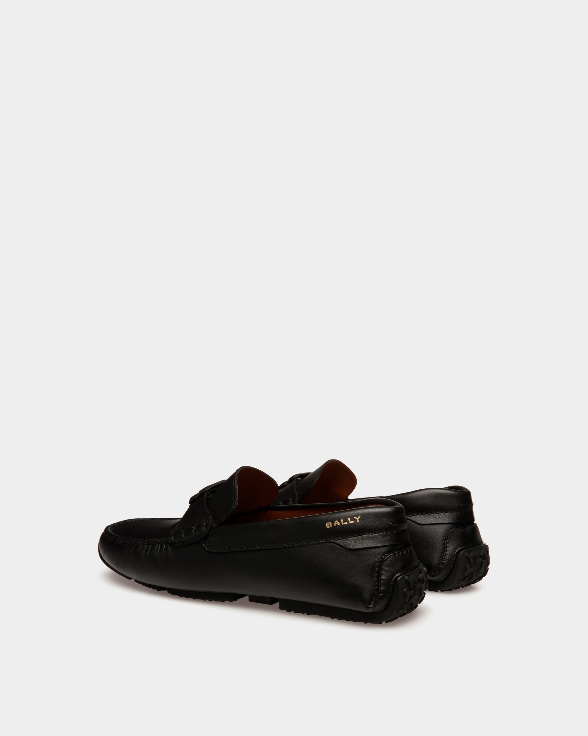Chaussure Driver Pilot En Cuir Noir - Homme - Bally - 03