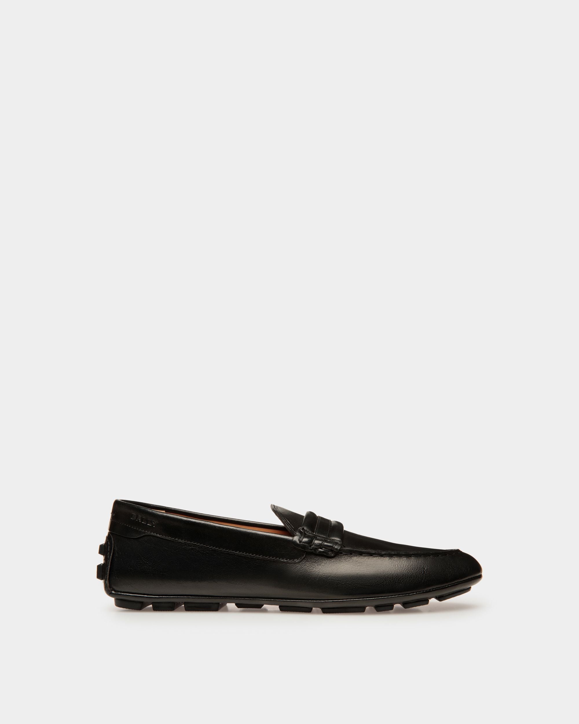Kerbs Driver-Schuh Aus Leder In Schwarz - Herren - Bally - 01