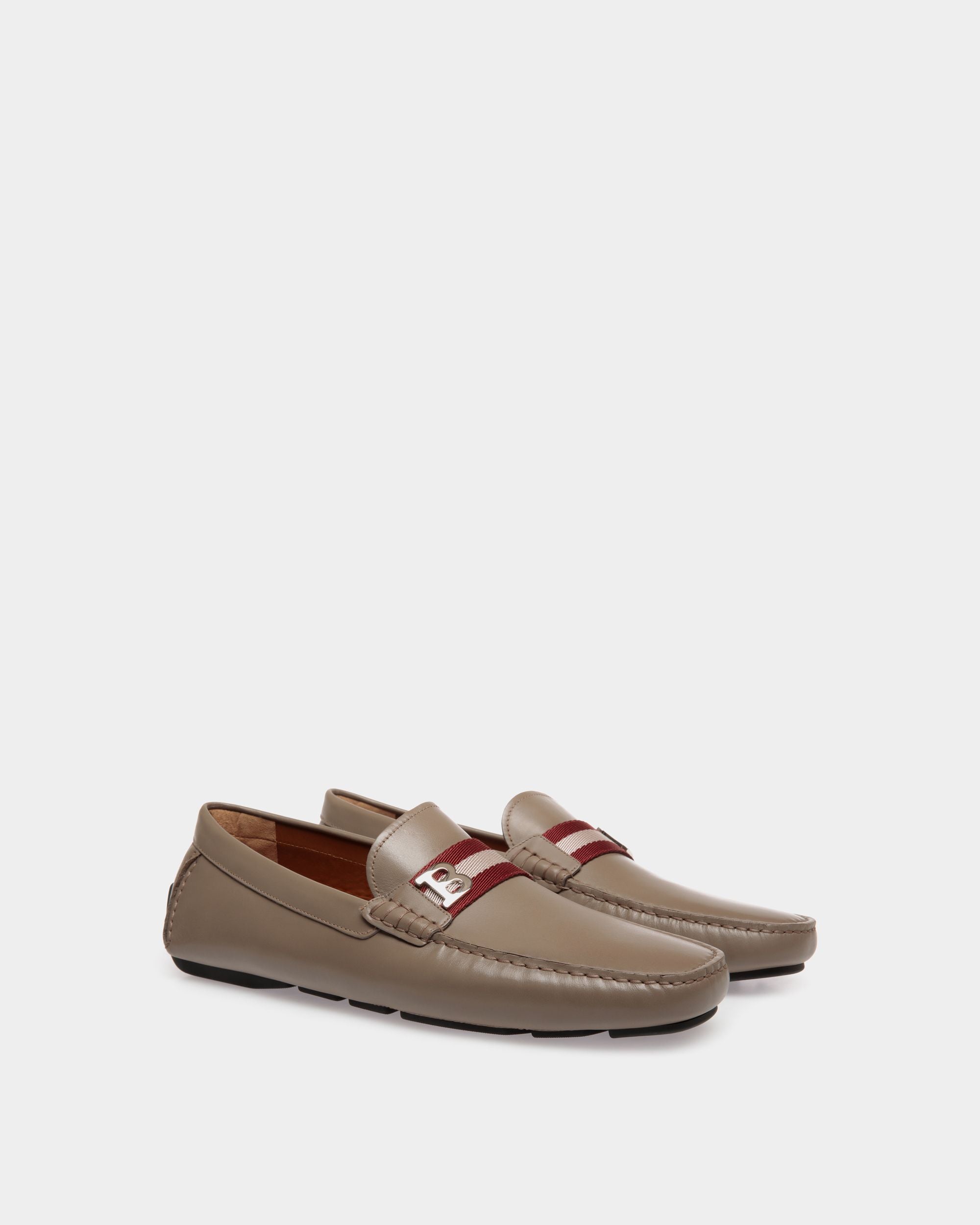 Drivers In Beige Leather - Herren - Bally - 02