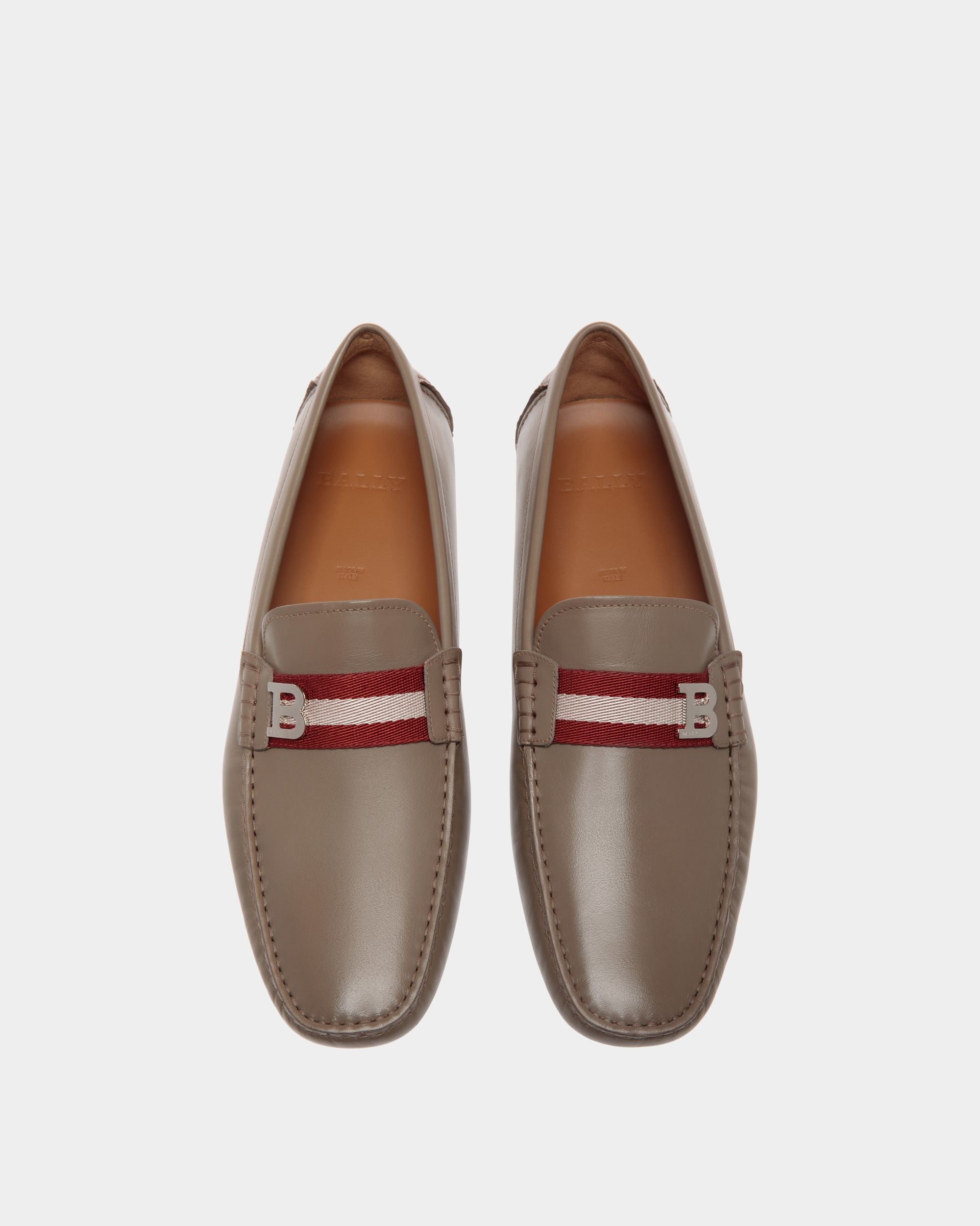 Drivers In Beige Leather - Herren - Bally - 04