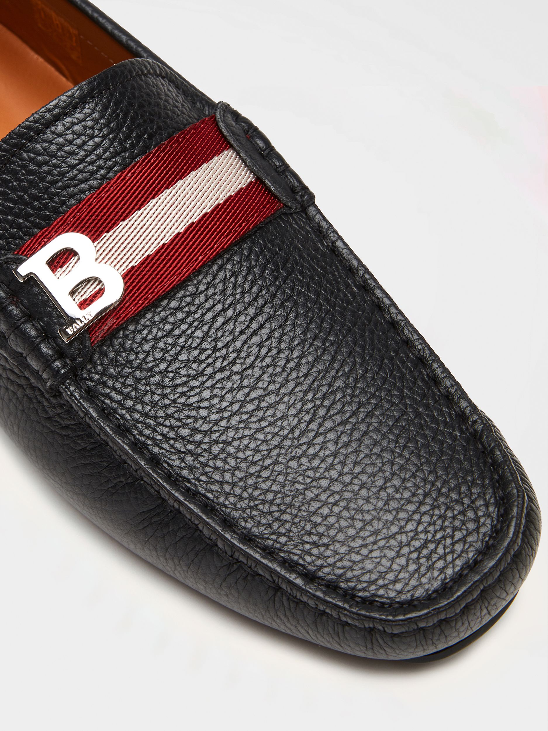 Chaussure Driver En Cuir Grainé Noir - Homme - Bally - 04