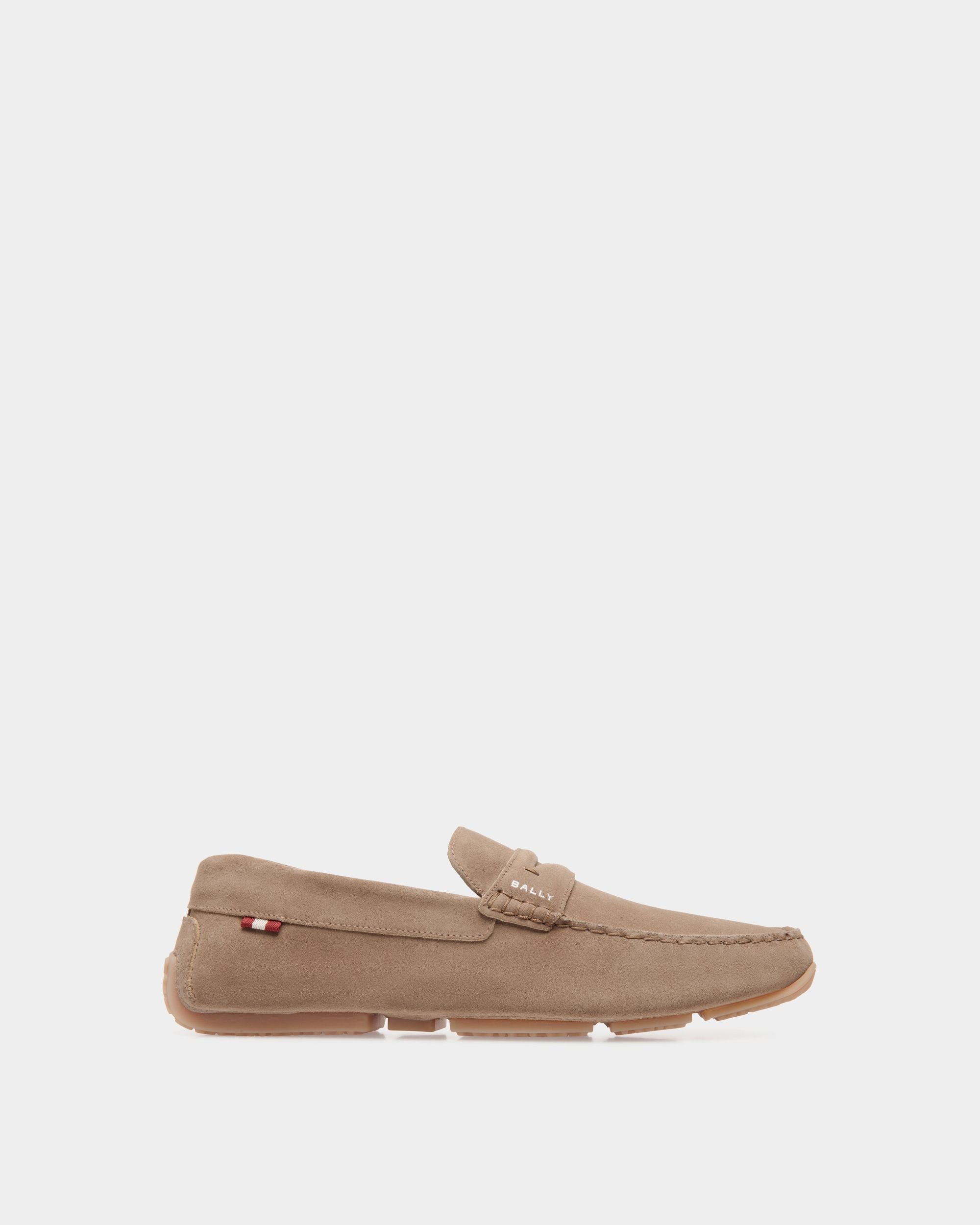 Pilot Driver-Schuh Aus Veloursleder In Taupe - Herren - Bally - 01