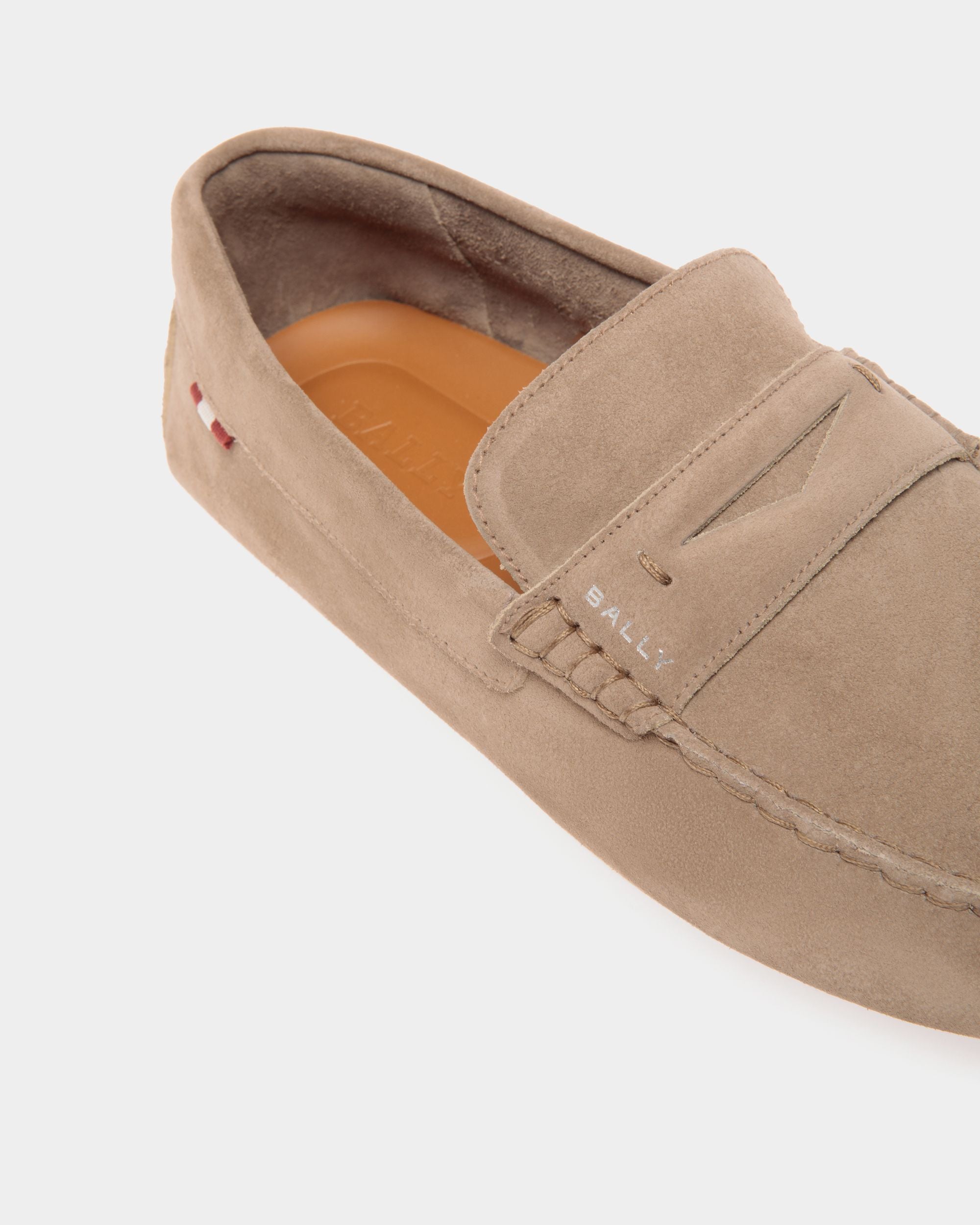 Pilot Driver-Schuh Aus Veloursleder In Taupe - Herren - Bally - 05