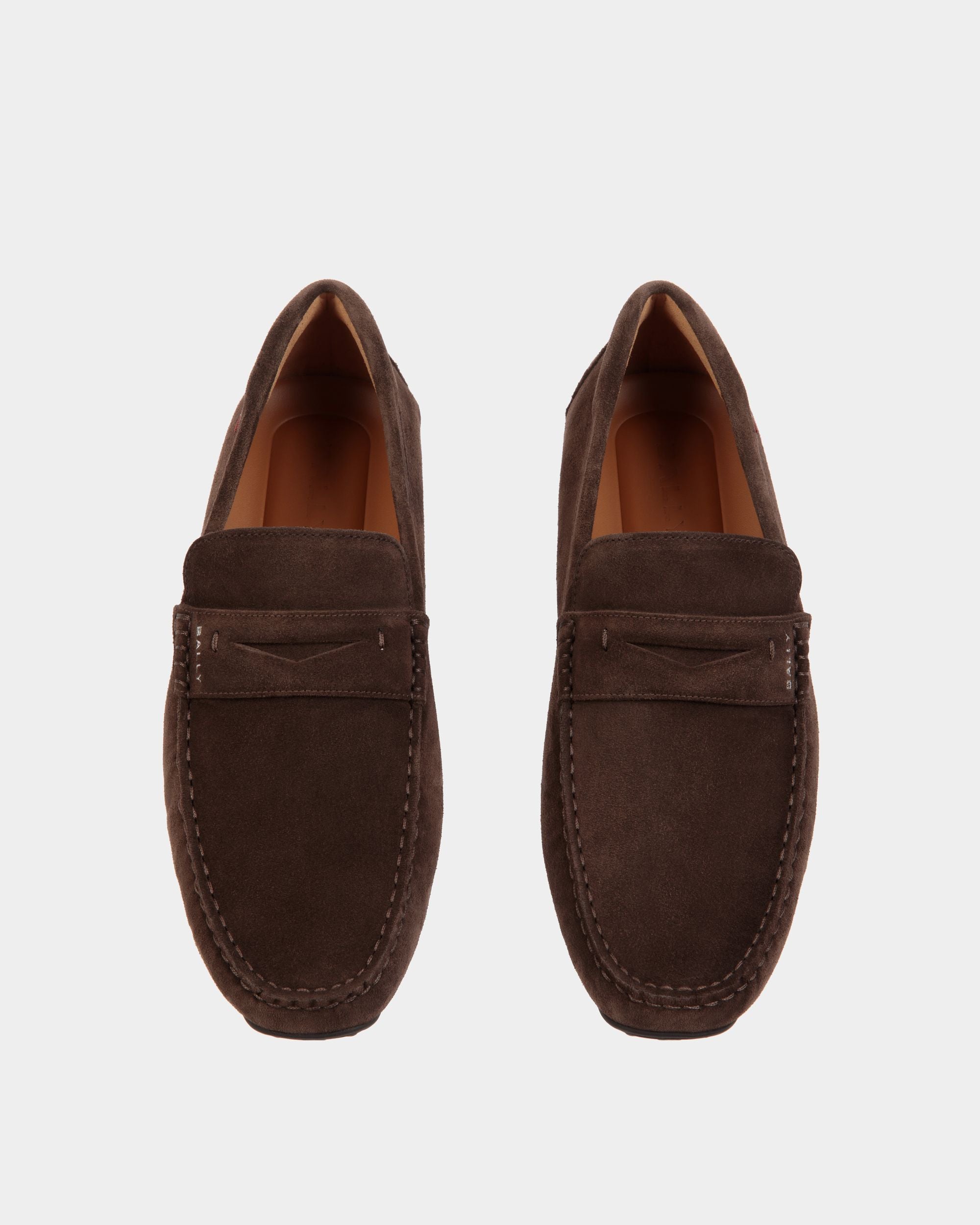 Pilot Driver-Schuh Aus Veloursleder In Ebenholzschwarz - Herren - Bally - 04