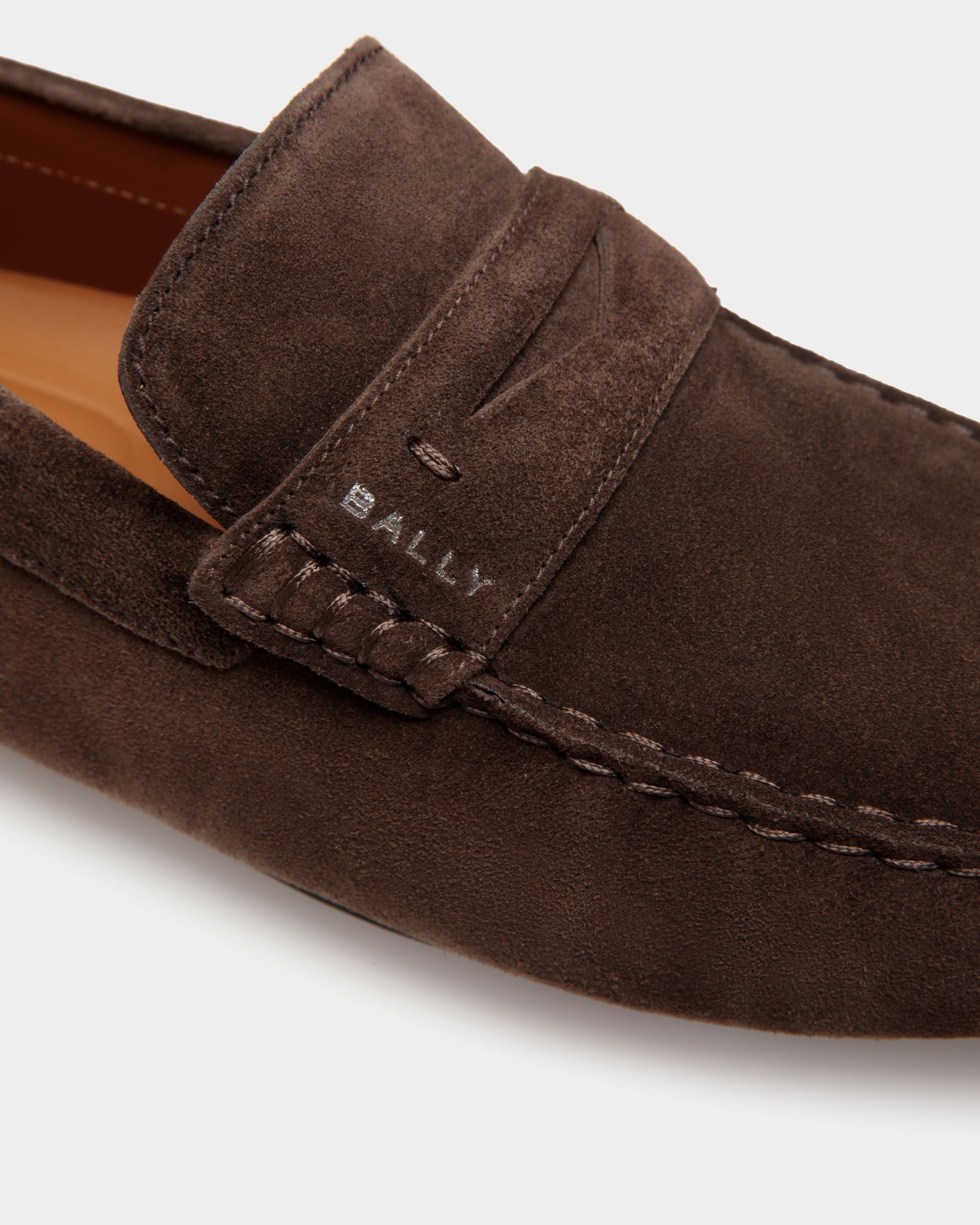 Pilot Driver-Schuh Aus Veloursleder In Ebenholzschwarz - Herren - Bally - 05