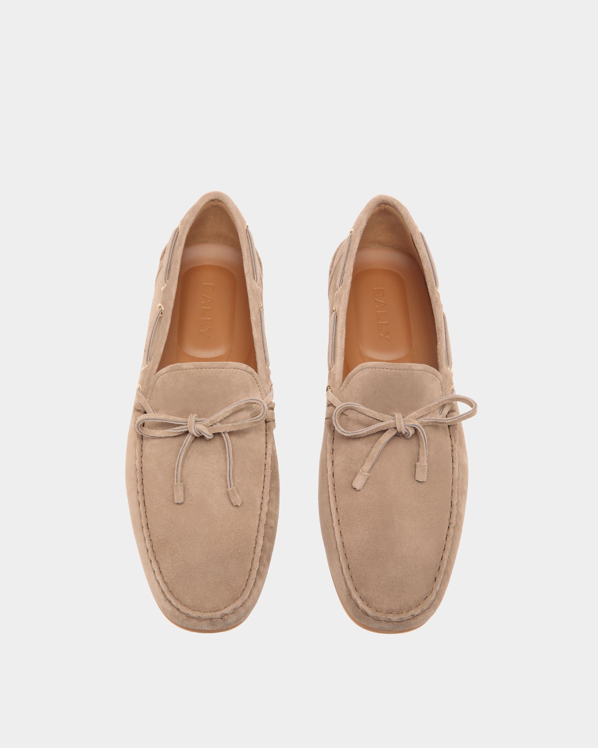 Clay Driver in Taupe Suede - Men's - Bally - 04