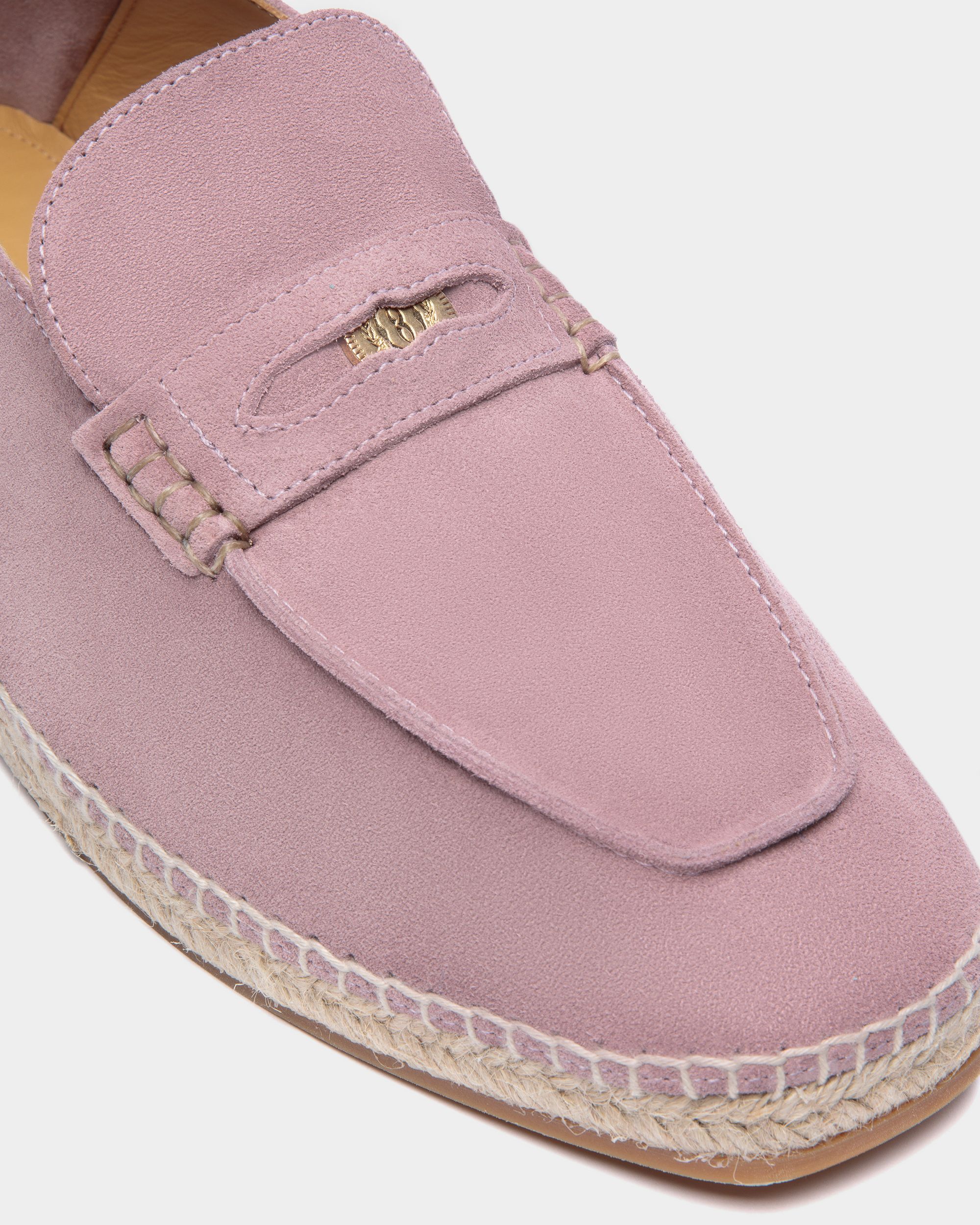Karakas | Espadrilles für Herren aus Veloursleder in Mauve | Bally | Still Life Detail