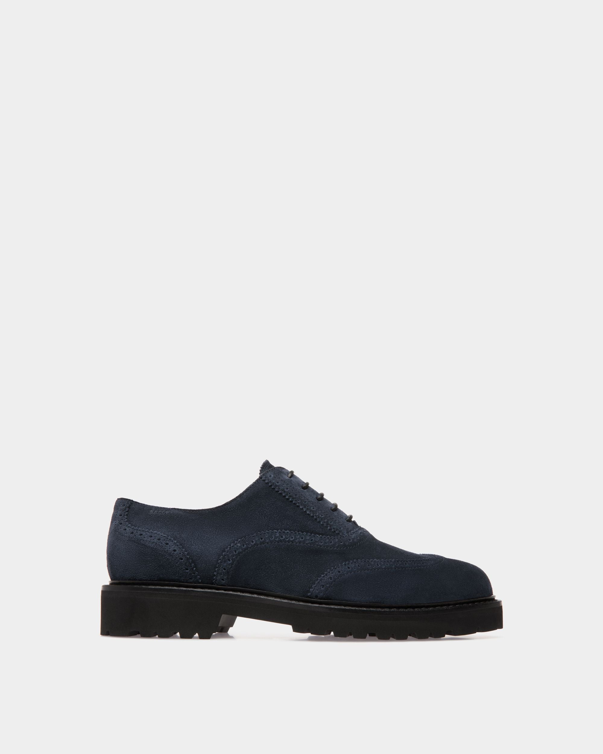 Lace-Ups In Blue Leather - Herren - Bally - 01