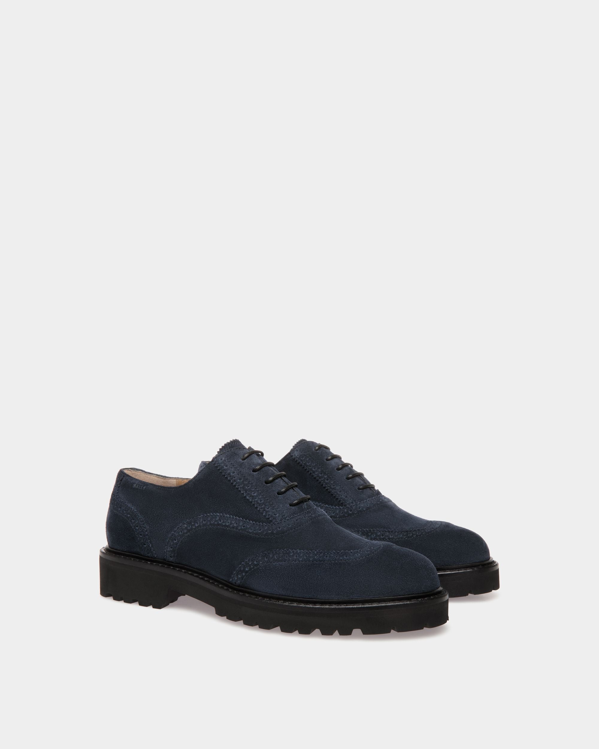 Lace-Ups In Blue Leather - Herren - Bally - 02