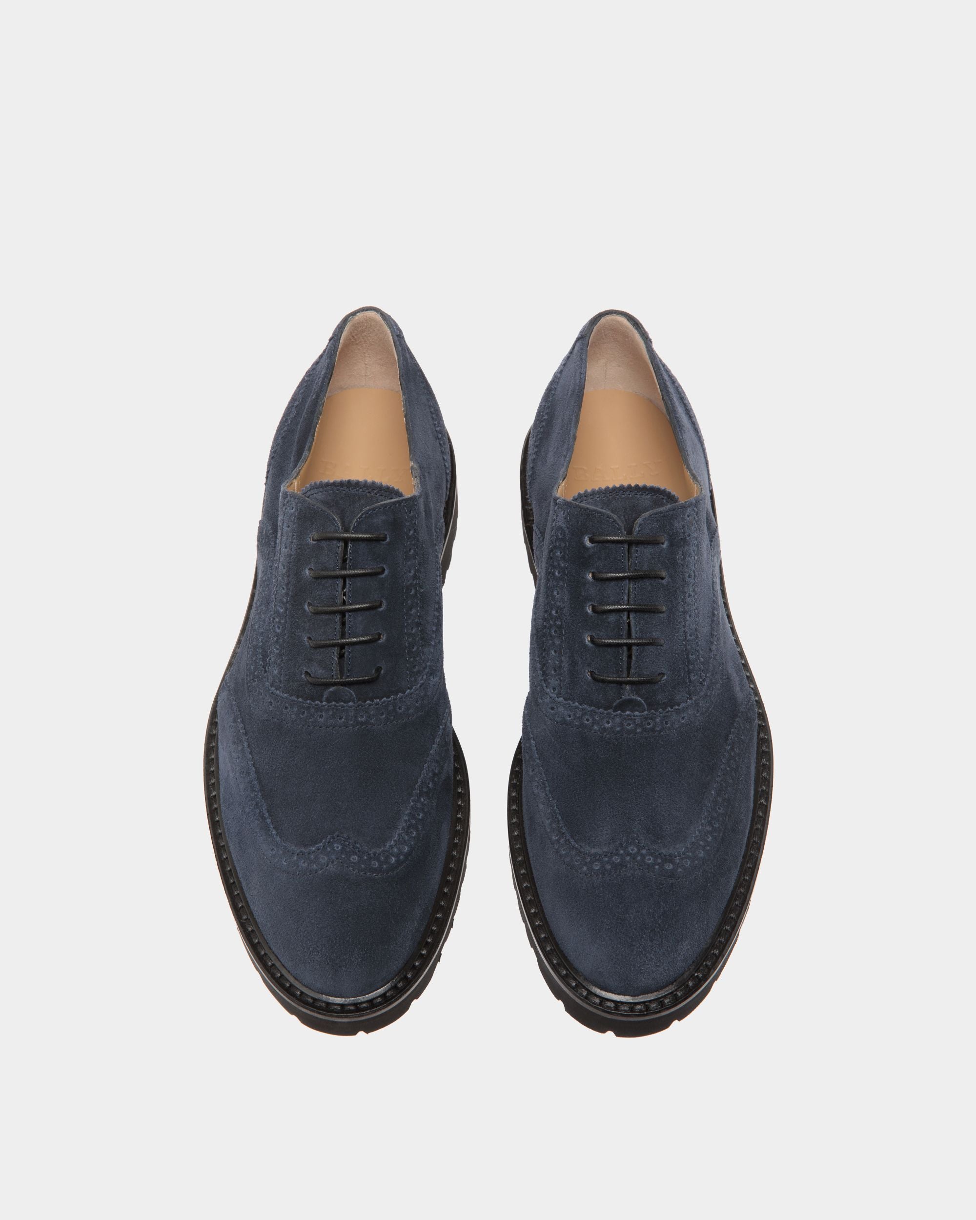 Lace-Ups In Blue Leather - Herren - Bally - 04