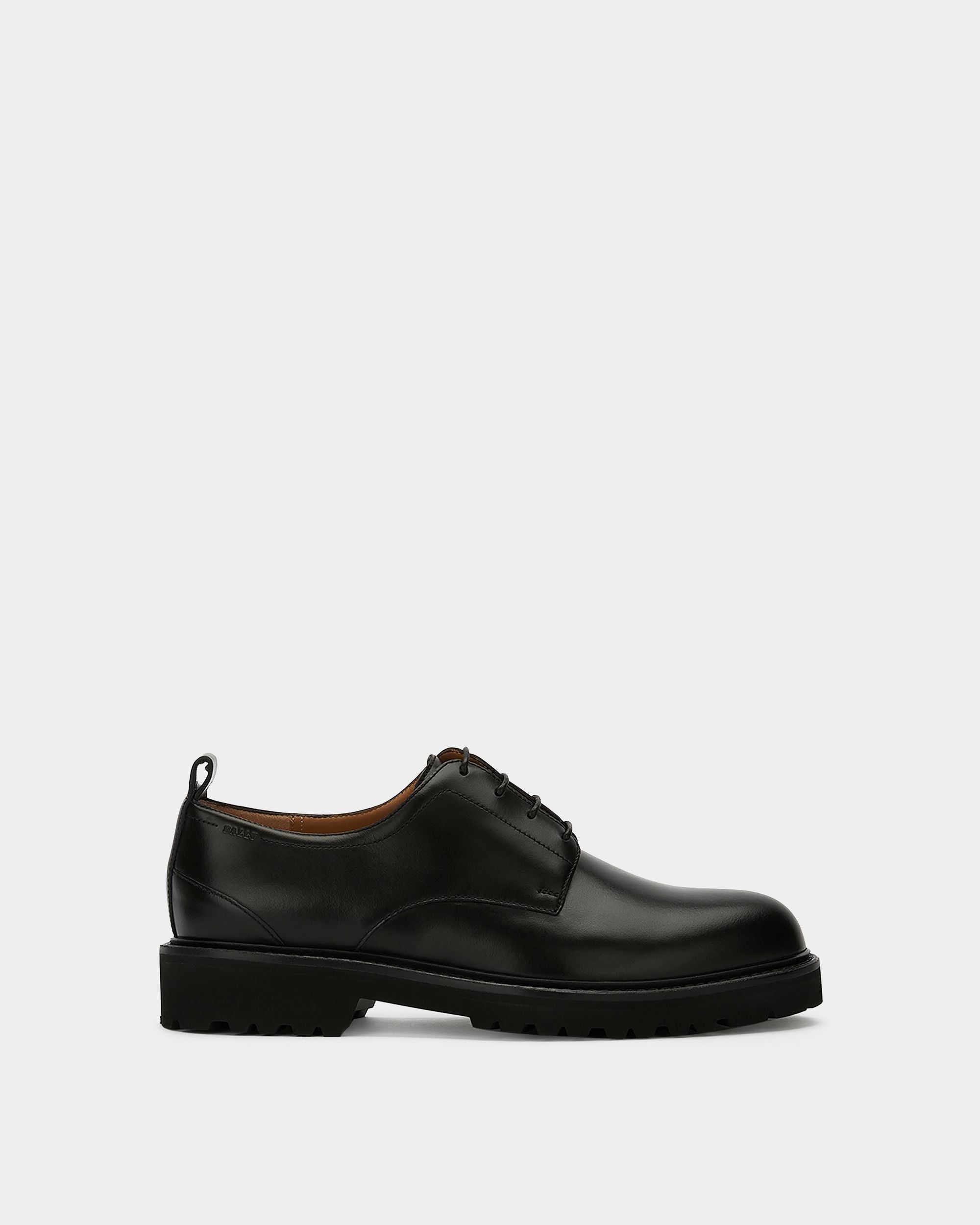 Derby En Cuir Noir - Homme - Bally - 01