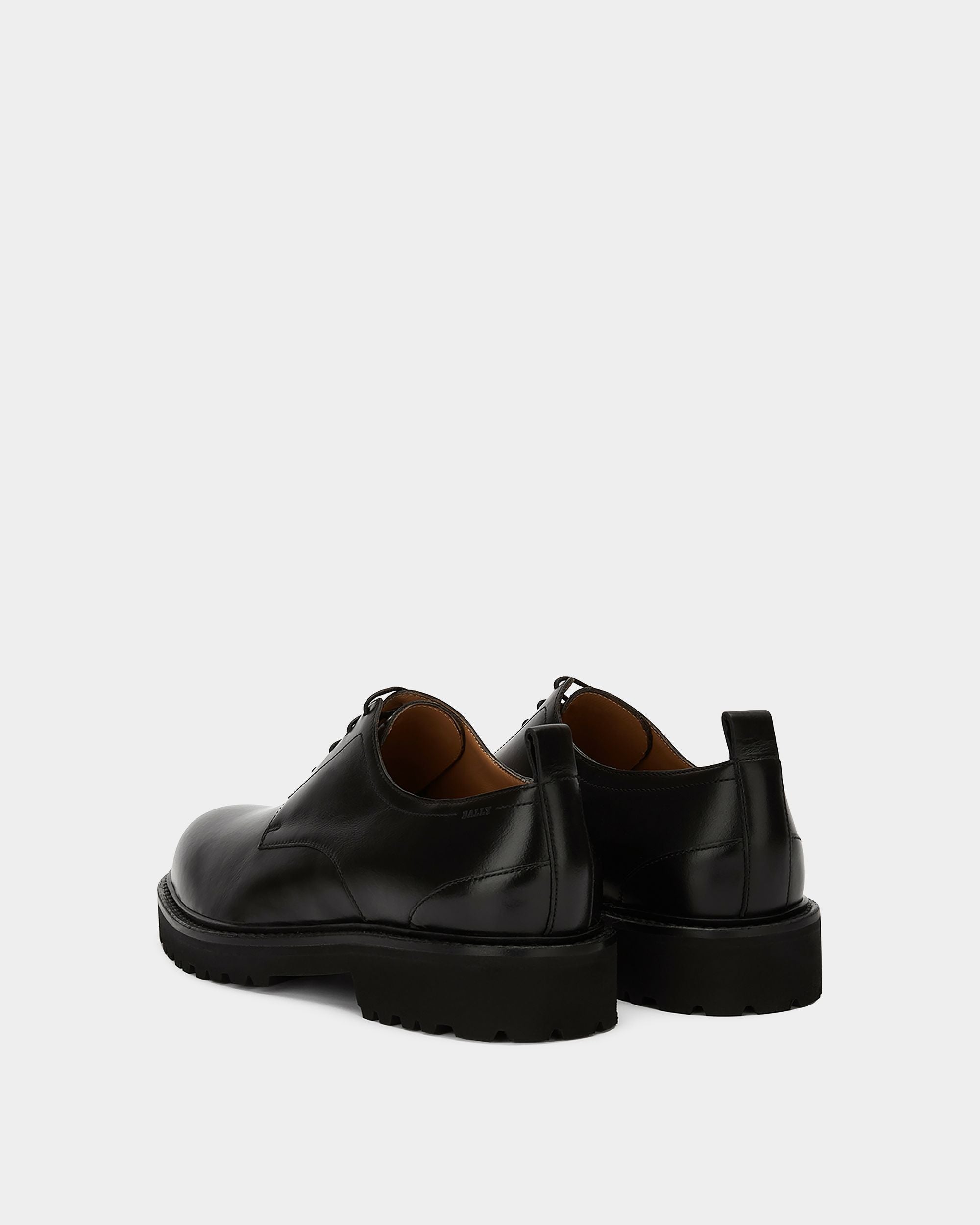 Derby En Cuir Noir - Homme - Bally - 03