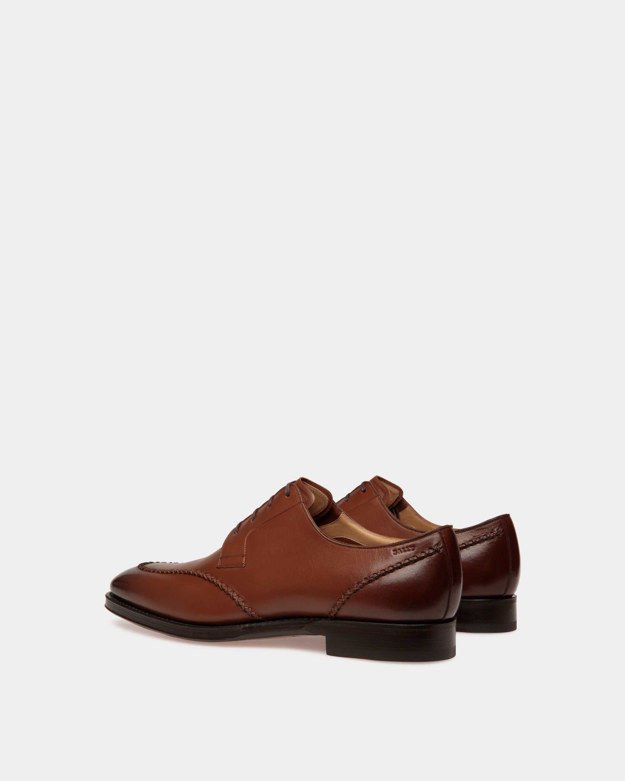 Scribe Novo Derby In Brown Leather - Men's - Bally - 04