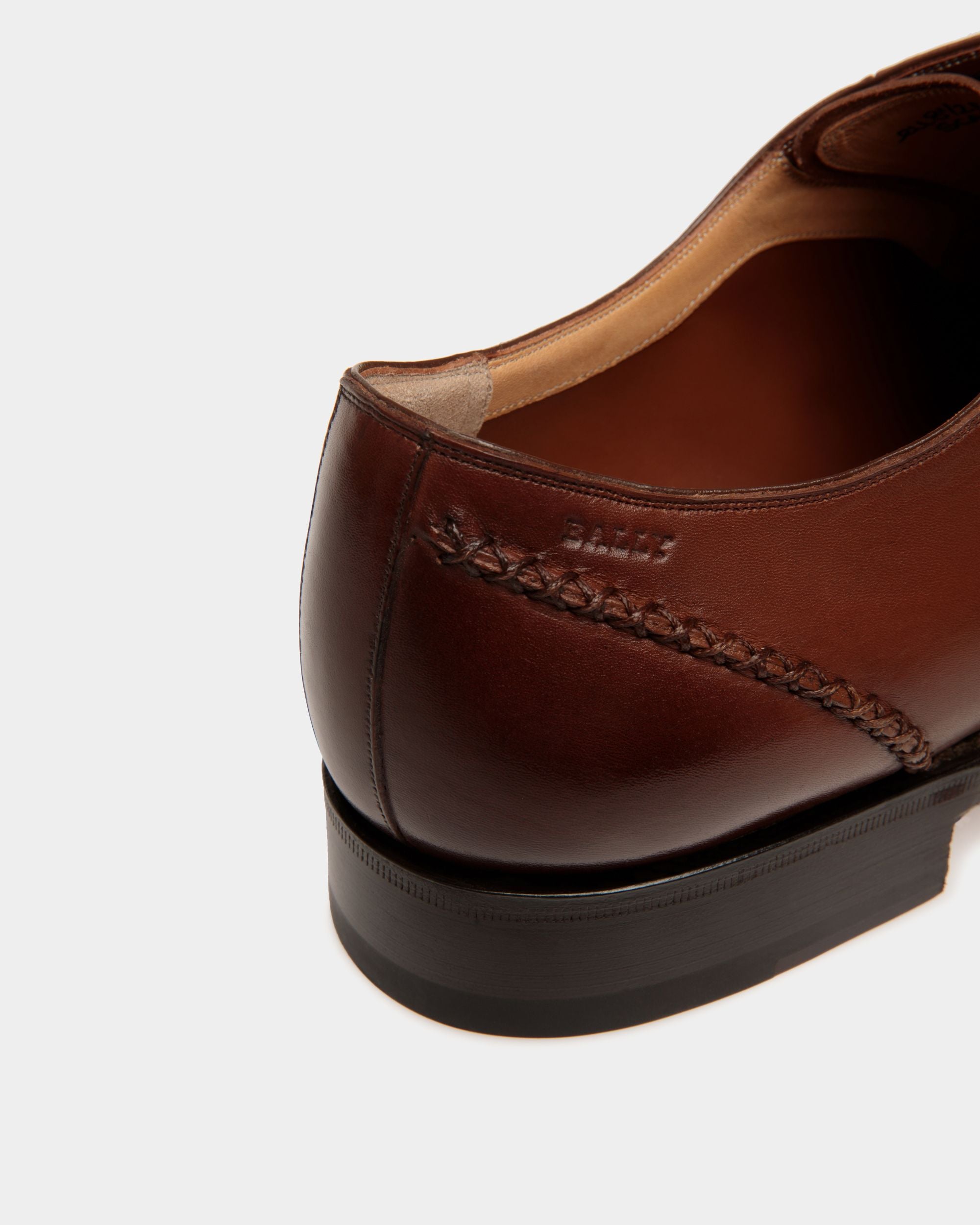 Scribe Novo Derby In Brown Leather - Men's - Bally - 06