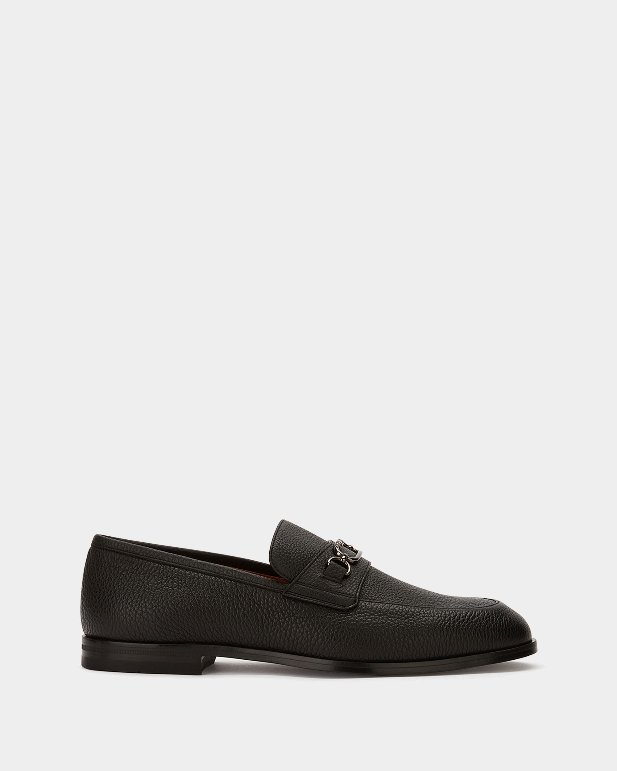 Mocassino In Pelle Granata Nera - Uomo - Bally - 01
