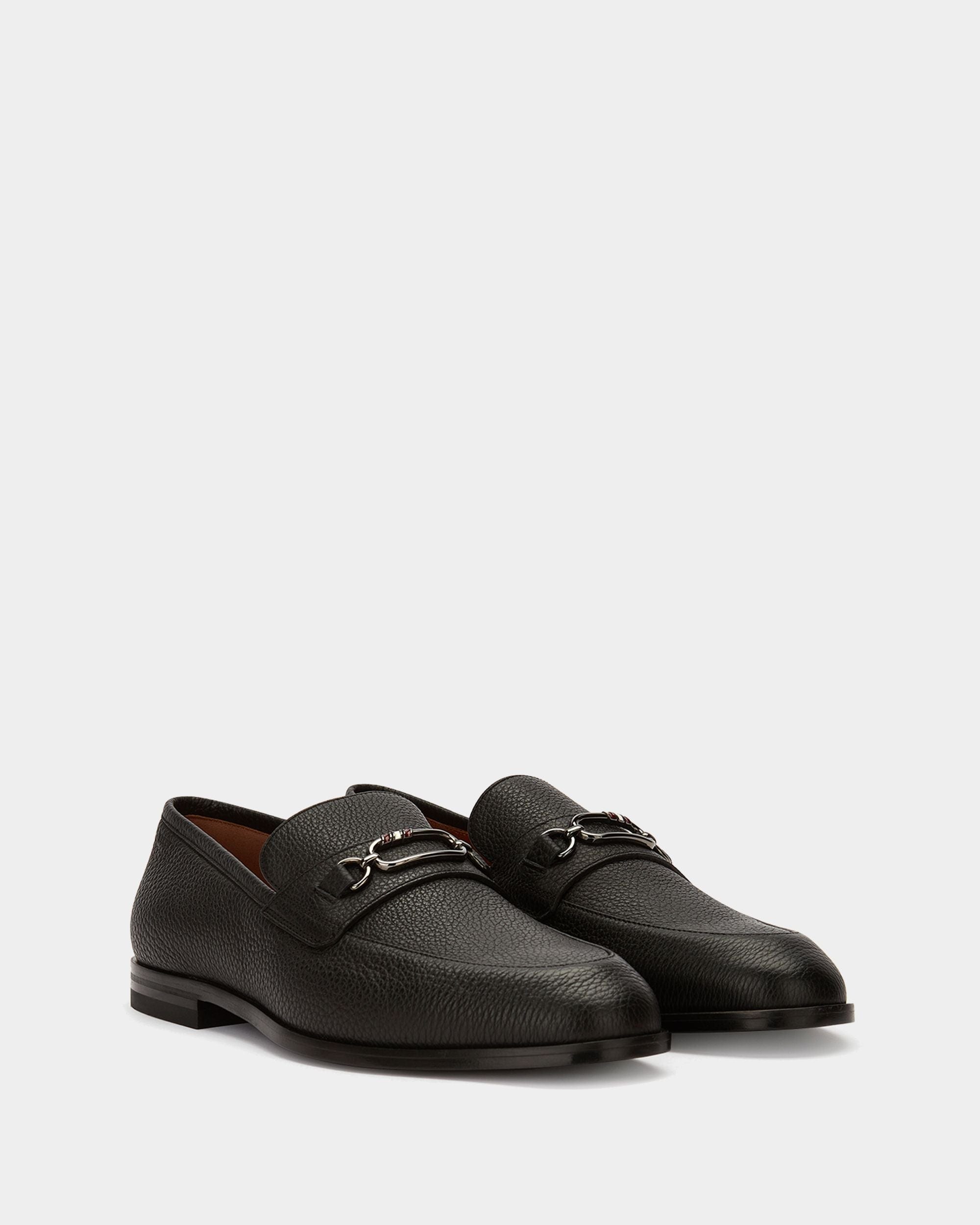 Mocassino In Pelle Granata Nera - Uomo - Bally - 02