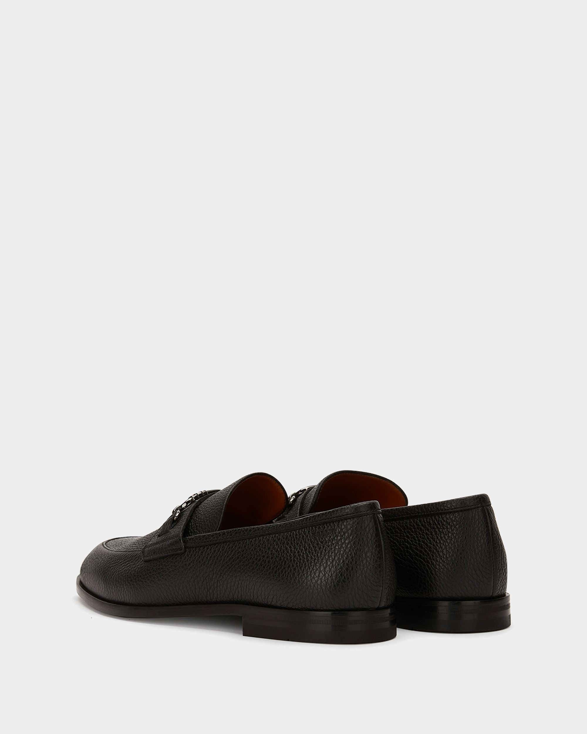 Mocassino In Pelle Granata Nera - Uomo - Bally - 03